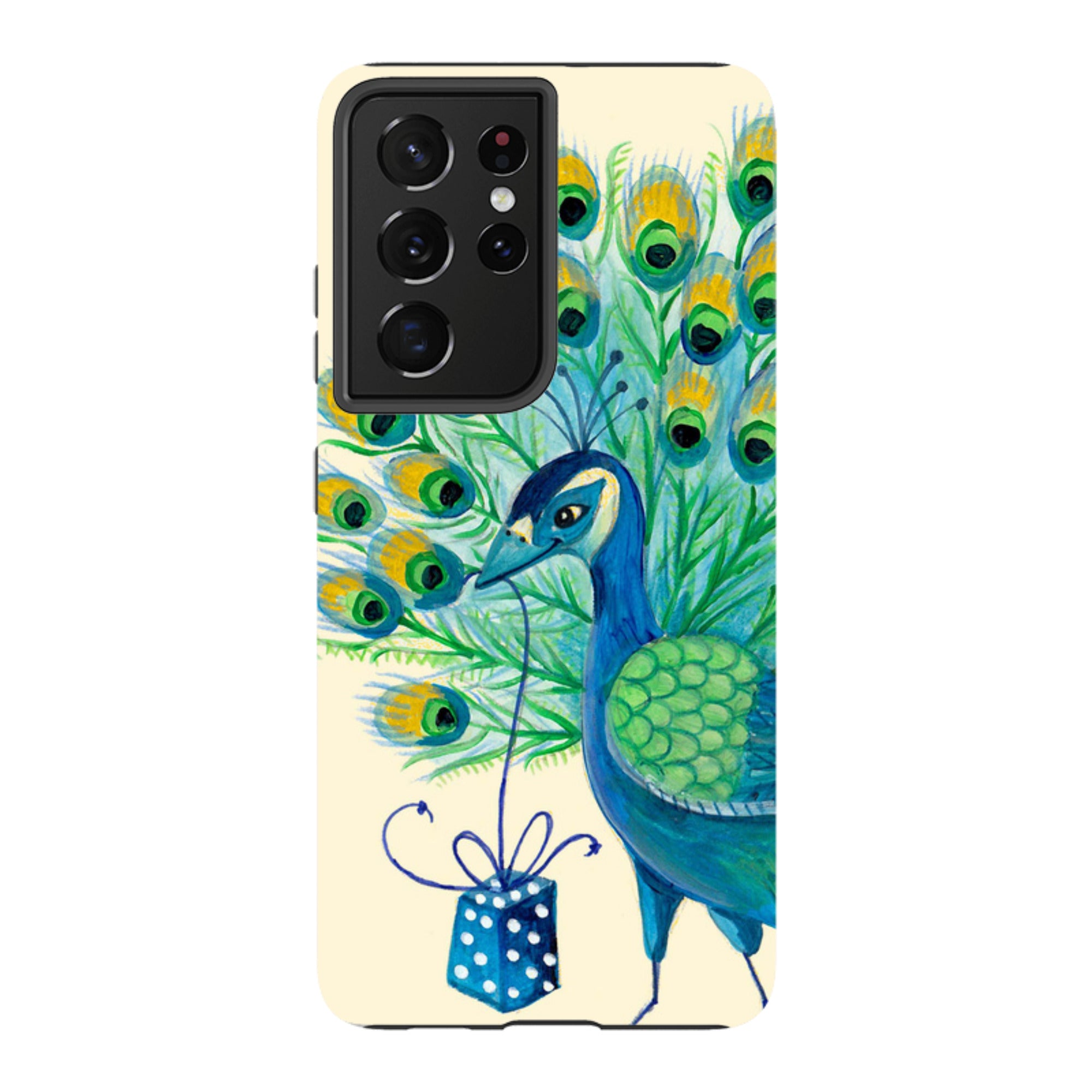 Samsung Tough Case - Peacock Present By Caroline Bonne Muller