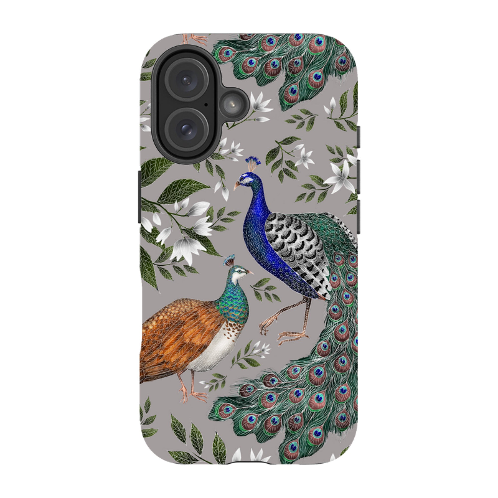 iPhone MagSafe Tough Case -  Peahen and Peacock By Catherine Rowe