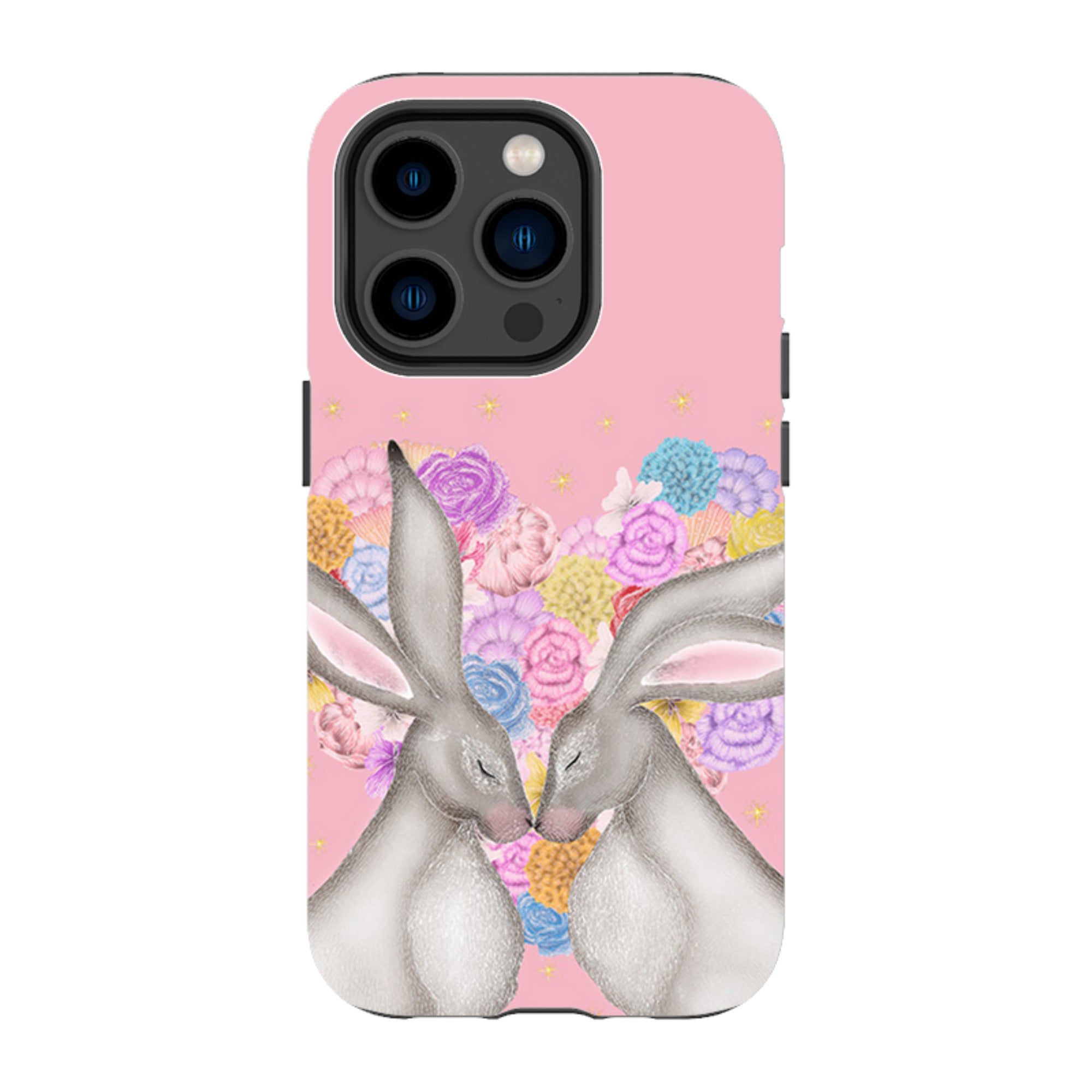 iPhone MagSafe Tough Case -  White Hares Rose Heart II By Catherine Rowe