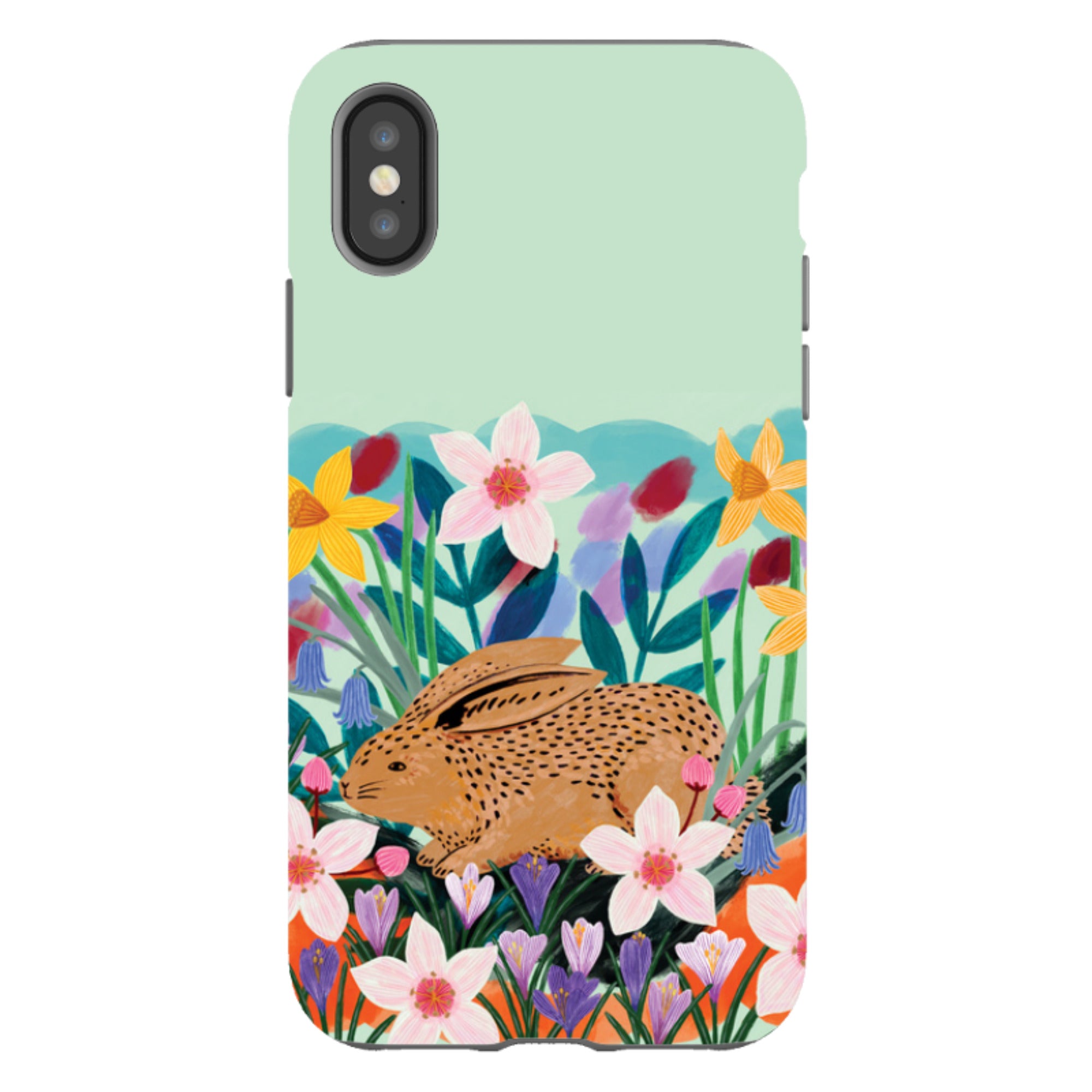 iPhone Tough Case - Spring Bunny By Lee Foster Wilson