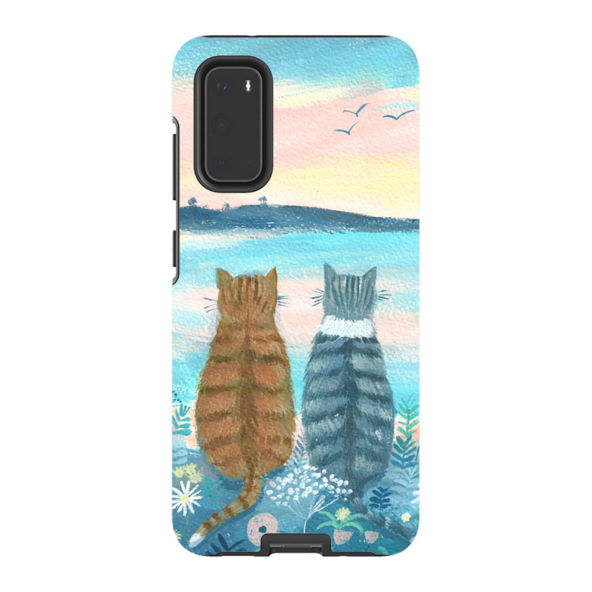 Samsung Tough Case - Sunset Cats 2 By Mary Stubberfield