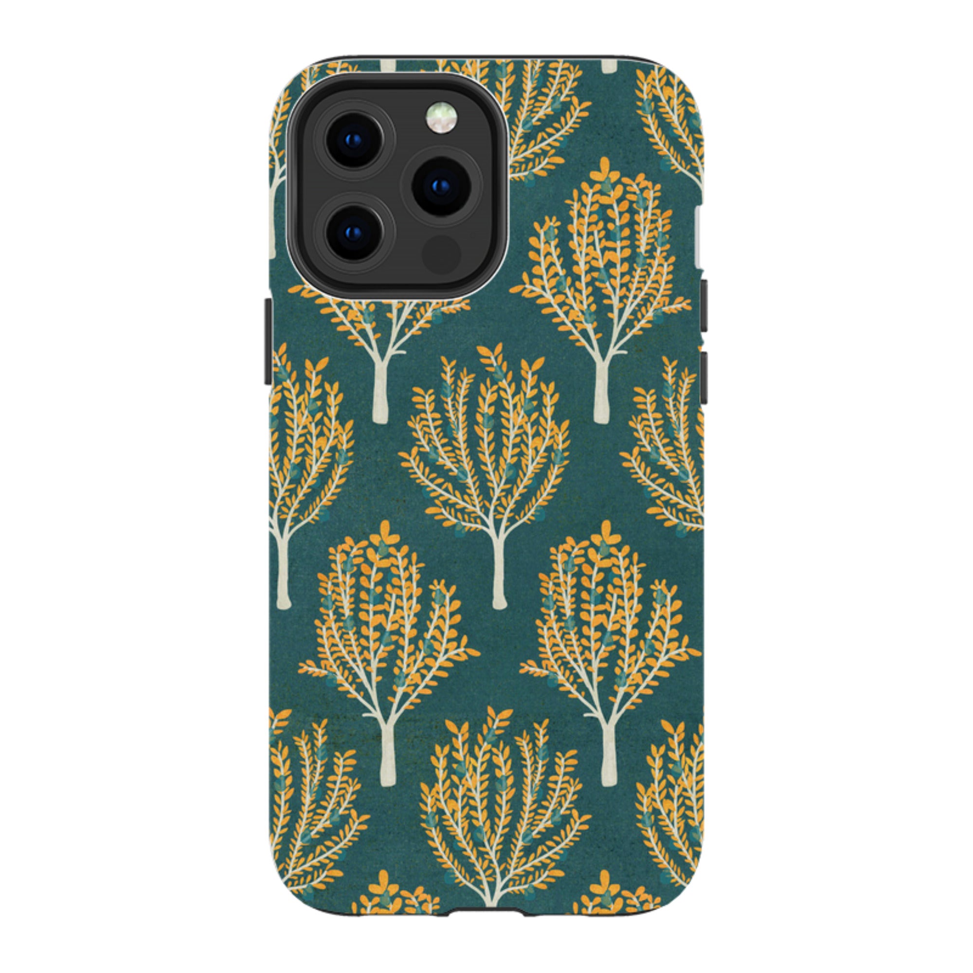 iPhone MagSafe Tough Case - Pear Trees Teal By Katherine Quinn