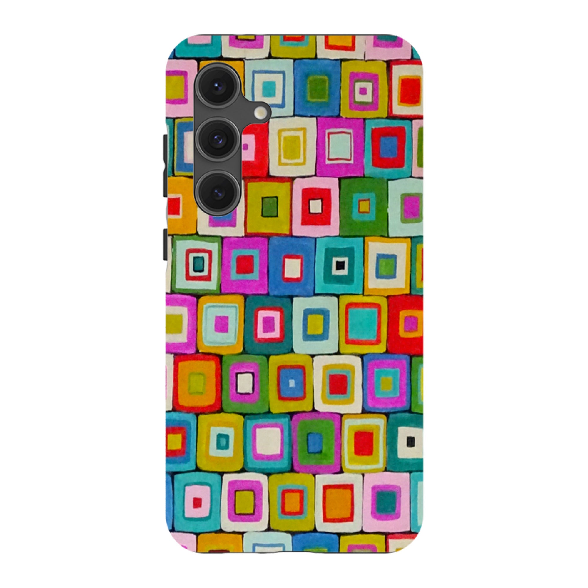 Samsung Tough Case - Atelier Blanket Squares Bright By Sarah Campbell