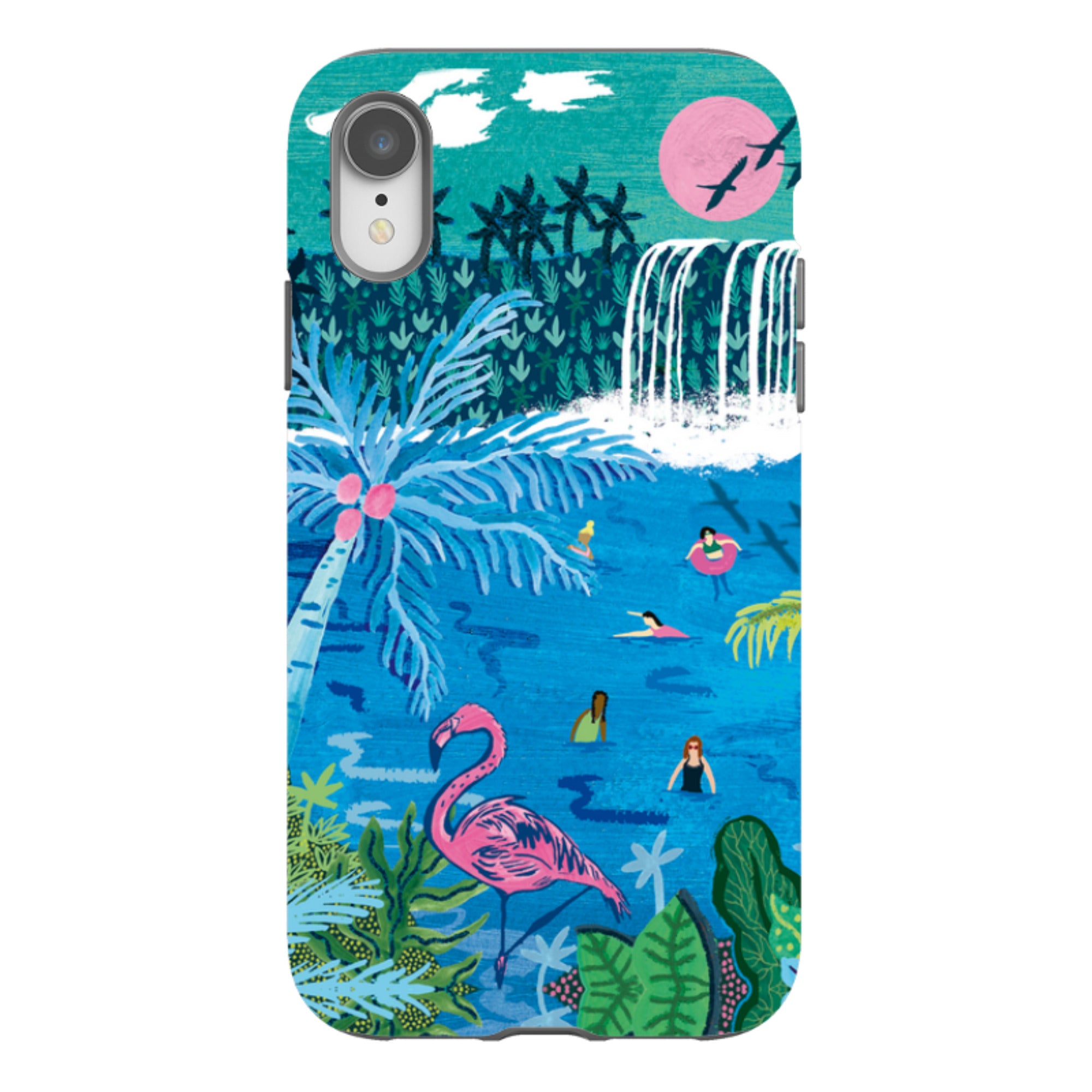 iPhone Tough Case - Palm Pool By Emma Frances Grant