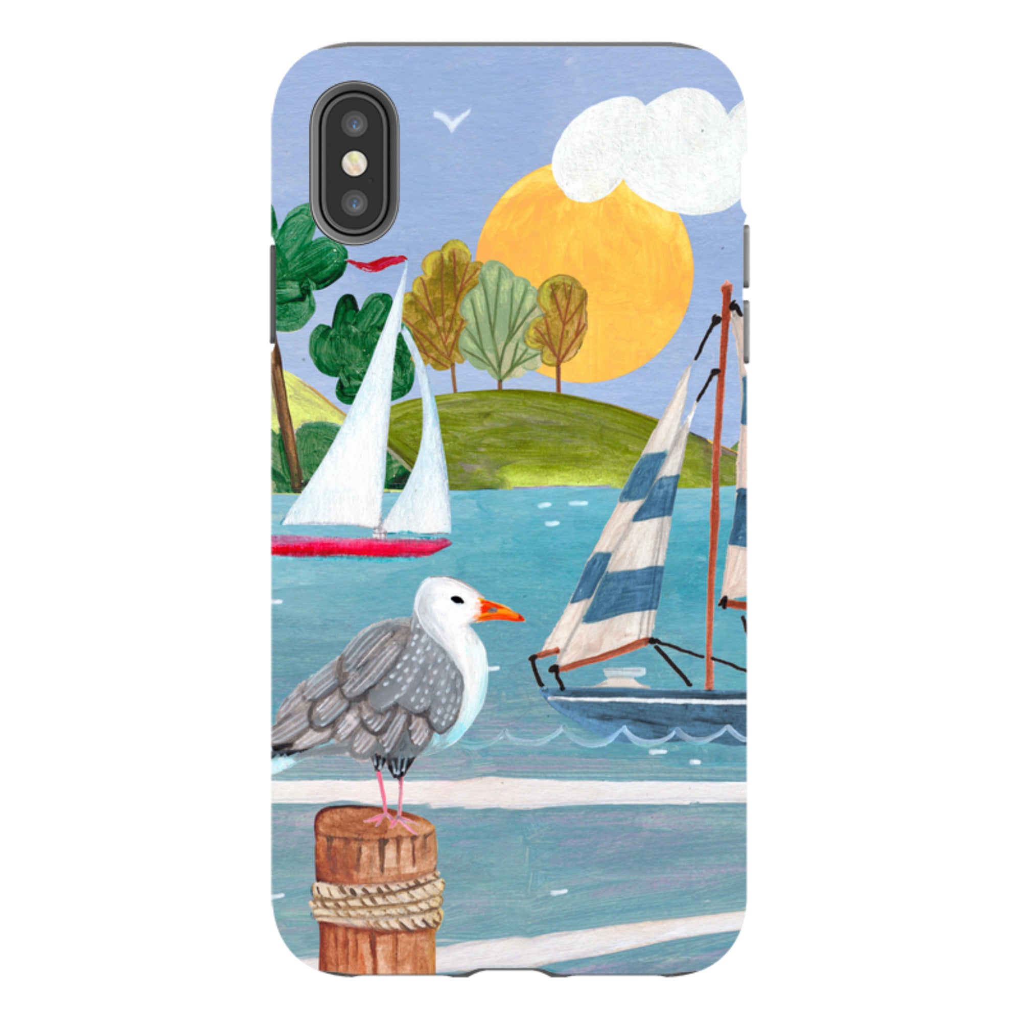 iPhone Tough Case - Sailing By Caroline Bonne Muller