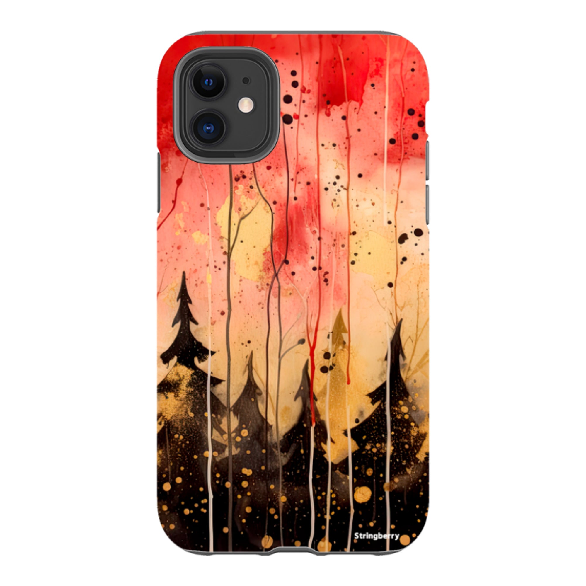 iPhone Tough Case - Watercolour Winter Forest