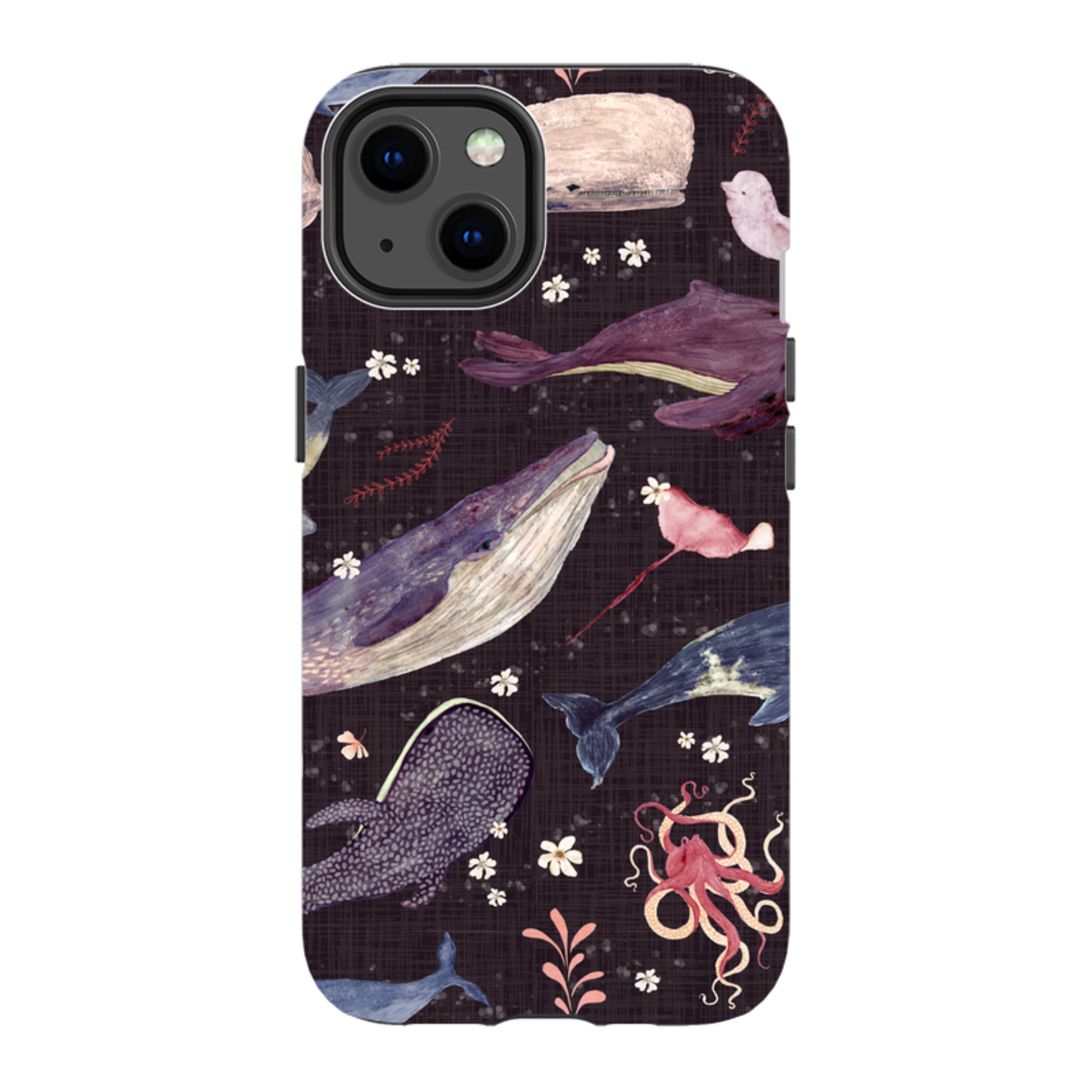 iPhone MagSafe Tough Case - Whale Song Grape By Katherine Quinn