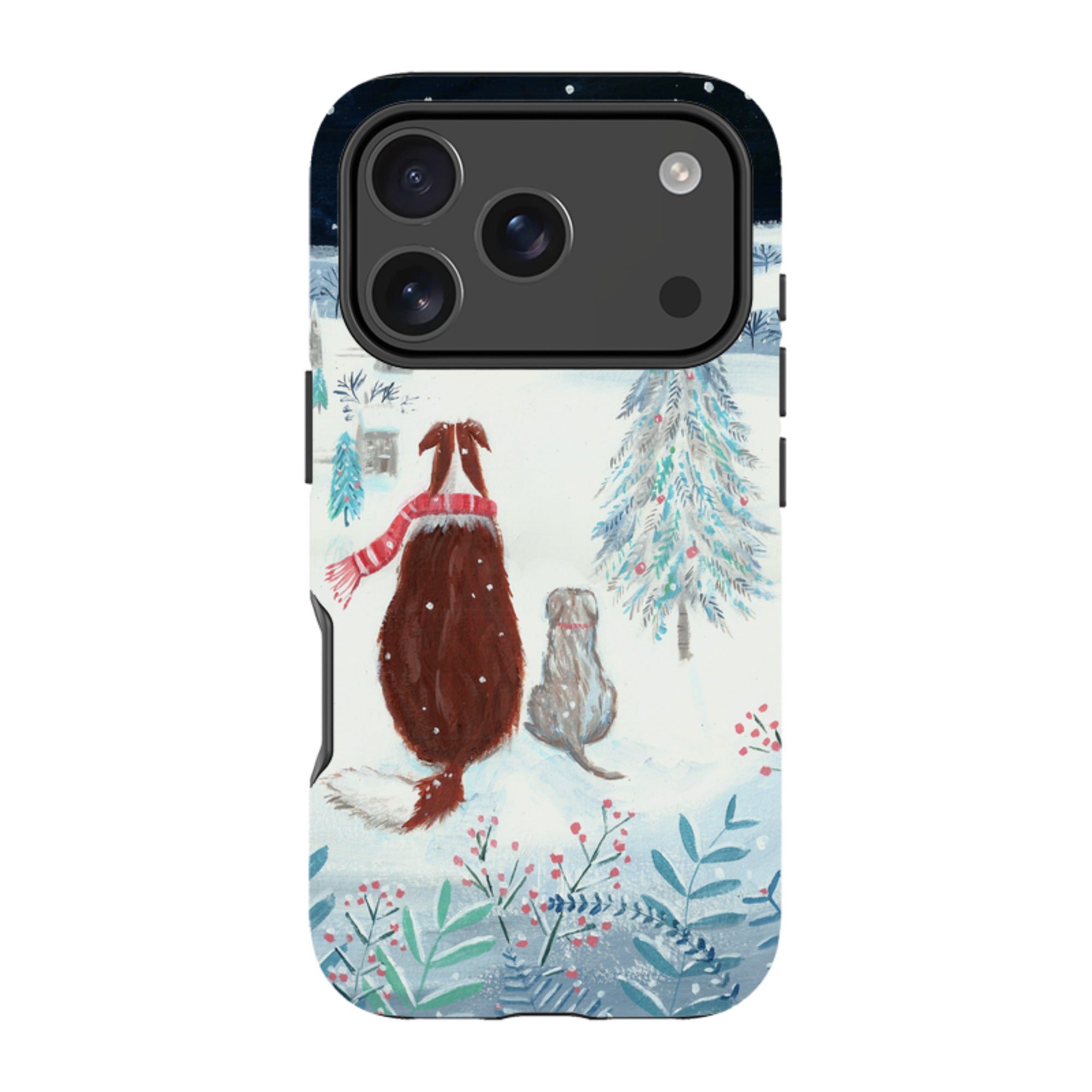 iPhone Tough Case - Snow Dogs By Mary Stubberfield
