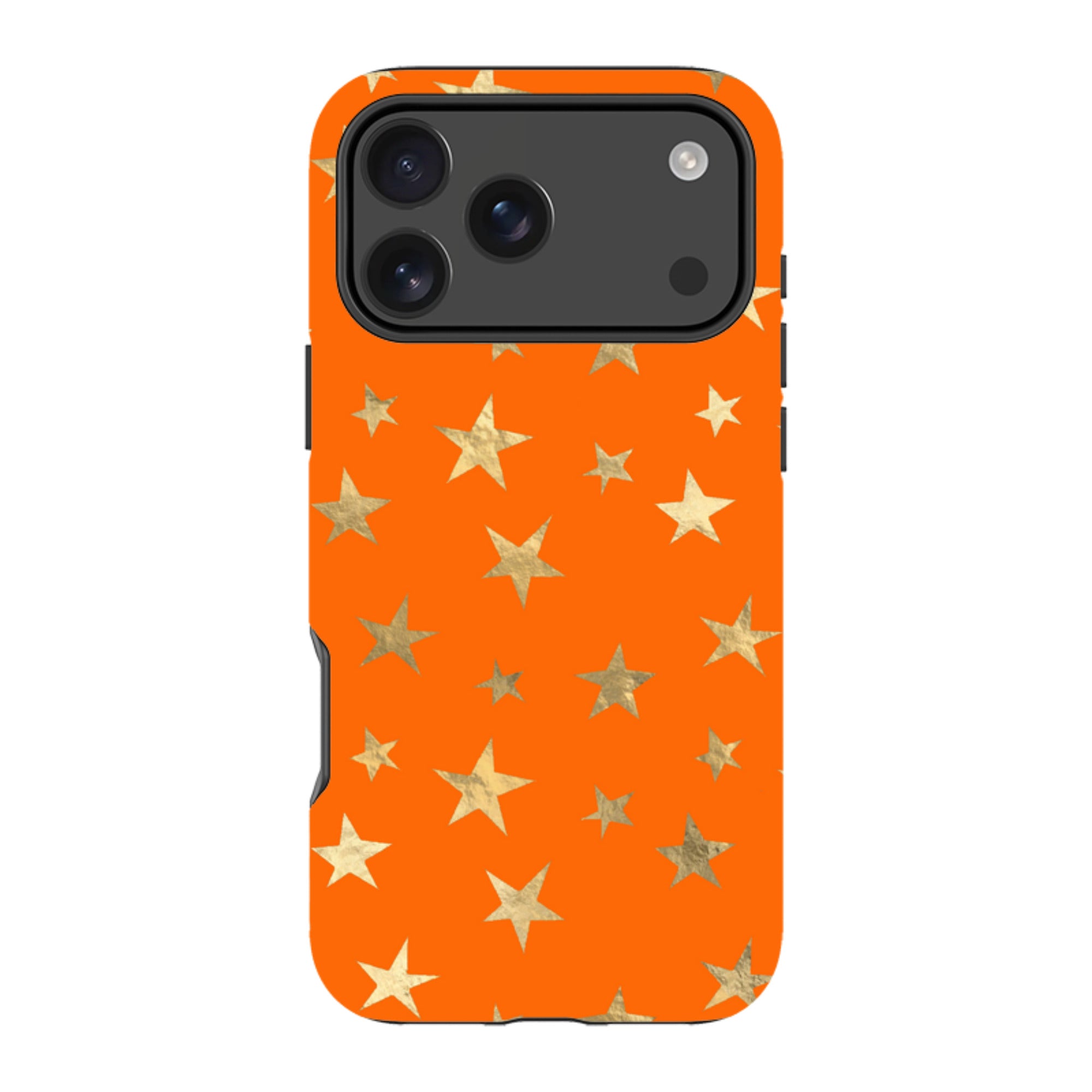 iPhone Tough Case - Orange and Gold Stars