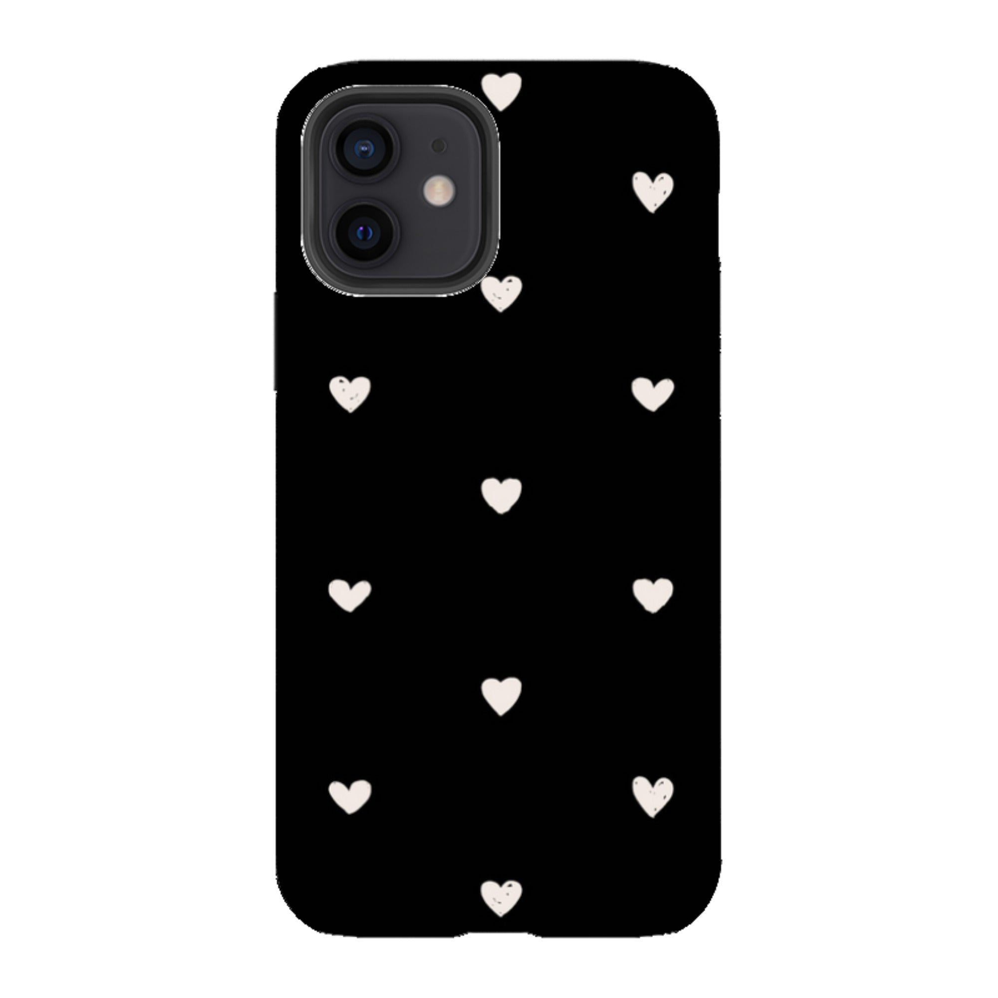 iPhone Tough Case - Hearts Black