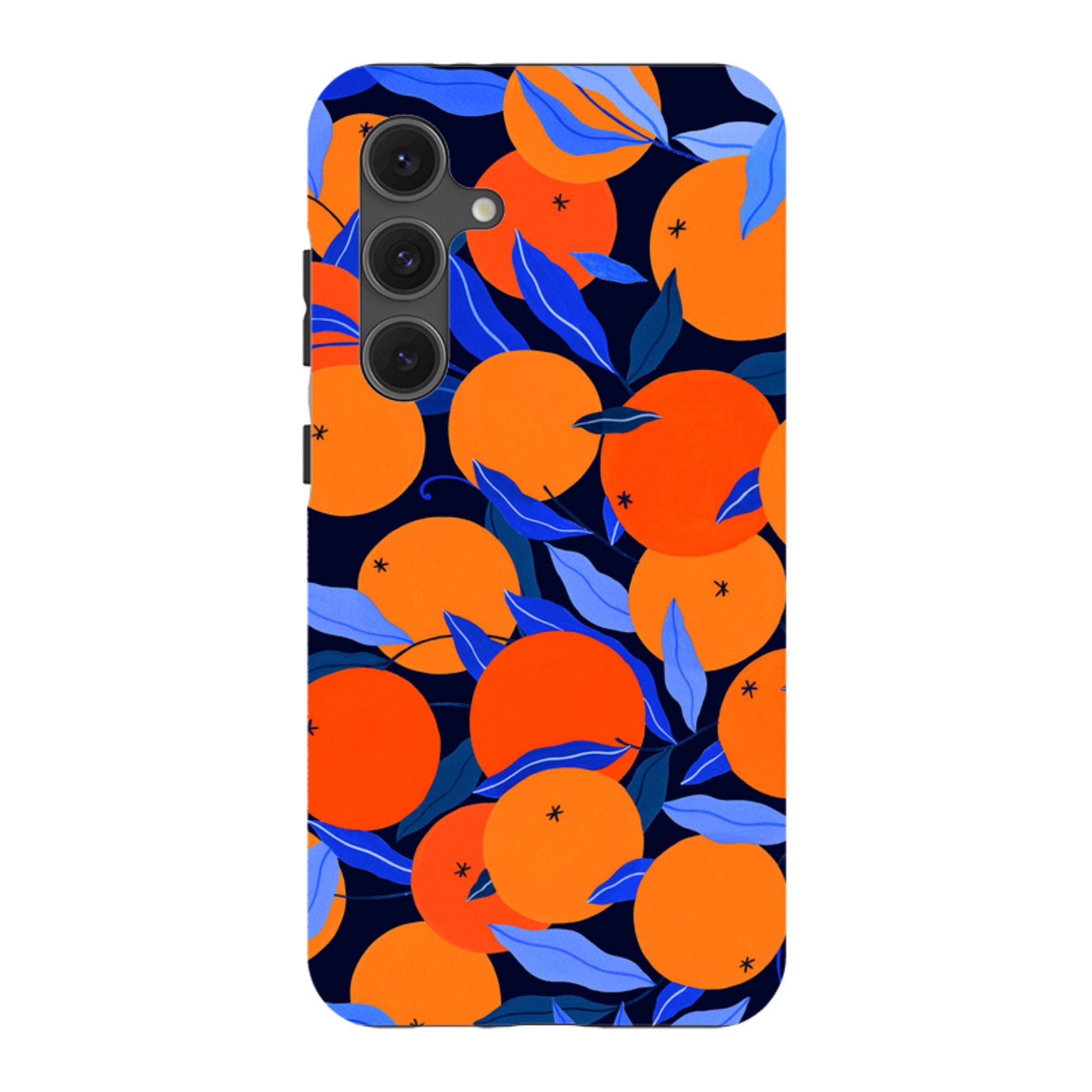 Samsung Tough Case - Arancello Navy Pattern By Madalina Andronic