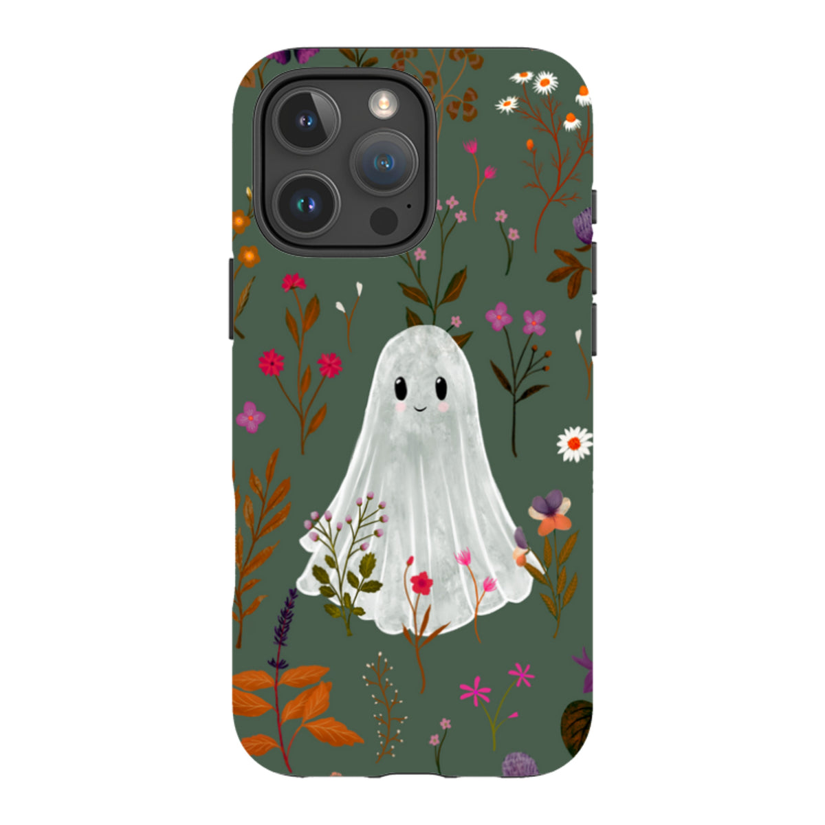 iPhone Tough Case - Ghost in the Garden - Pine Multi By Katherine Quinn