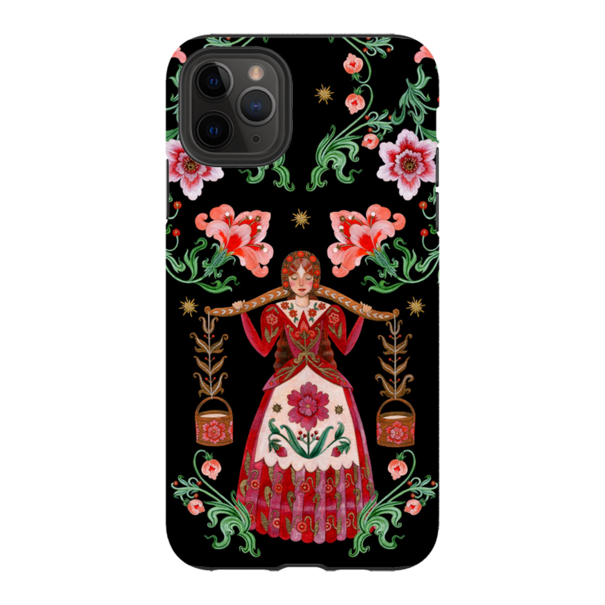 iPhone Tough  Case - Eight Maids A Milking By Maria Matos