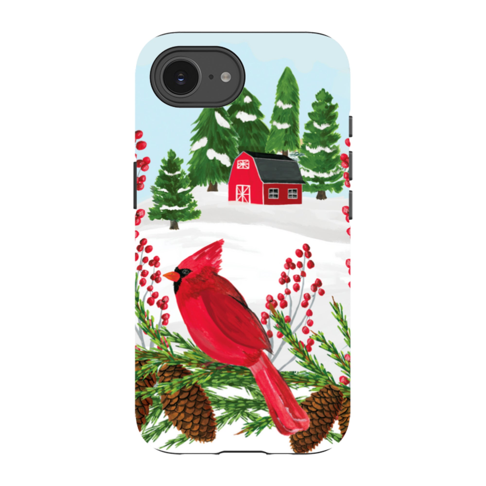iPhone Tough Case - Countryside Christmas By Abby Jacobs