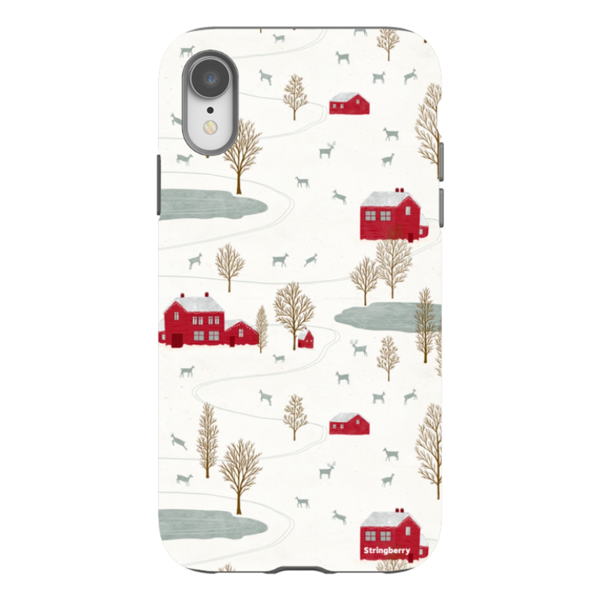 iPhone Tough Case - Winter Landscape II By Katherine Quinn