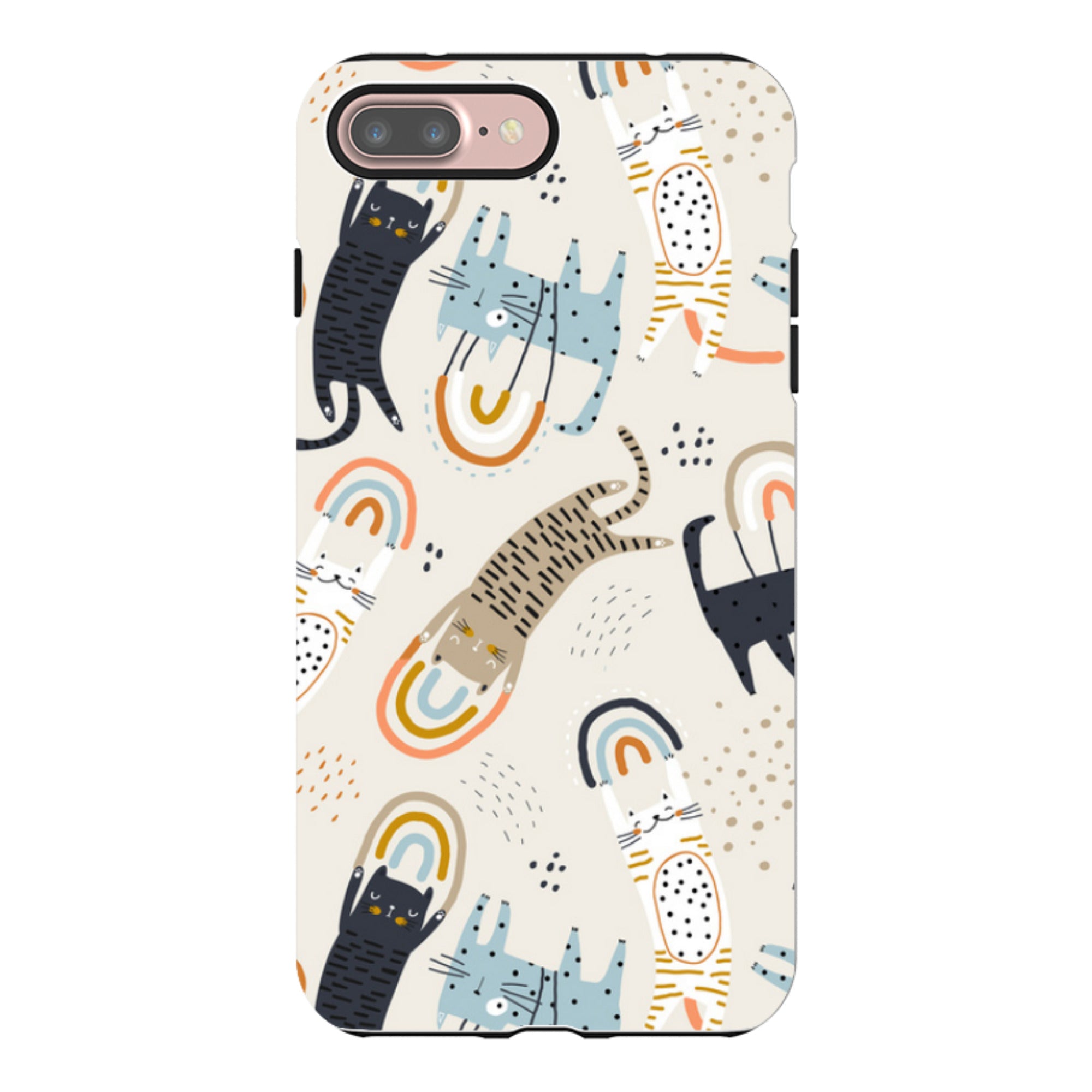 iPhone Tough Case - Rainbow Cats