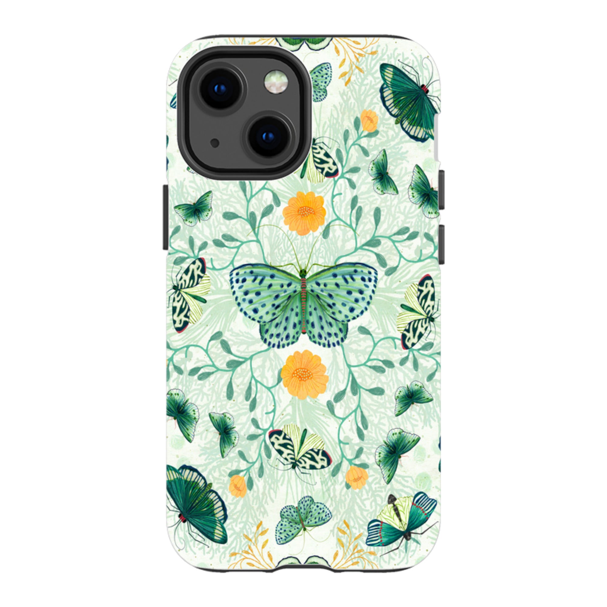 iPhone Tough Case - Medium Moths 1 By Katherine Quinn