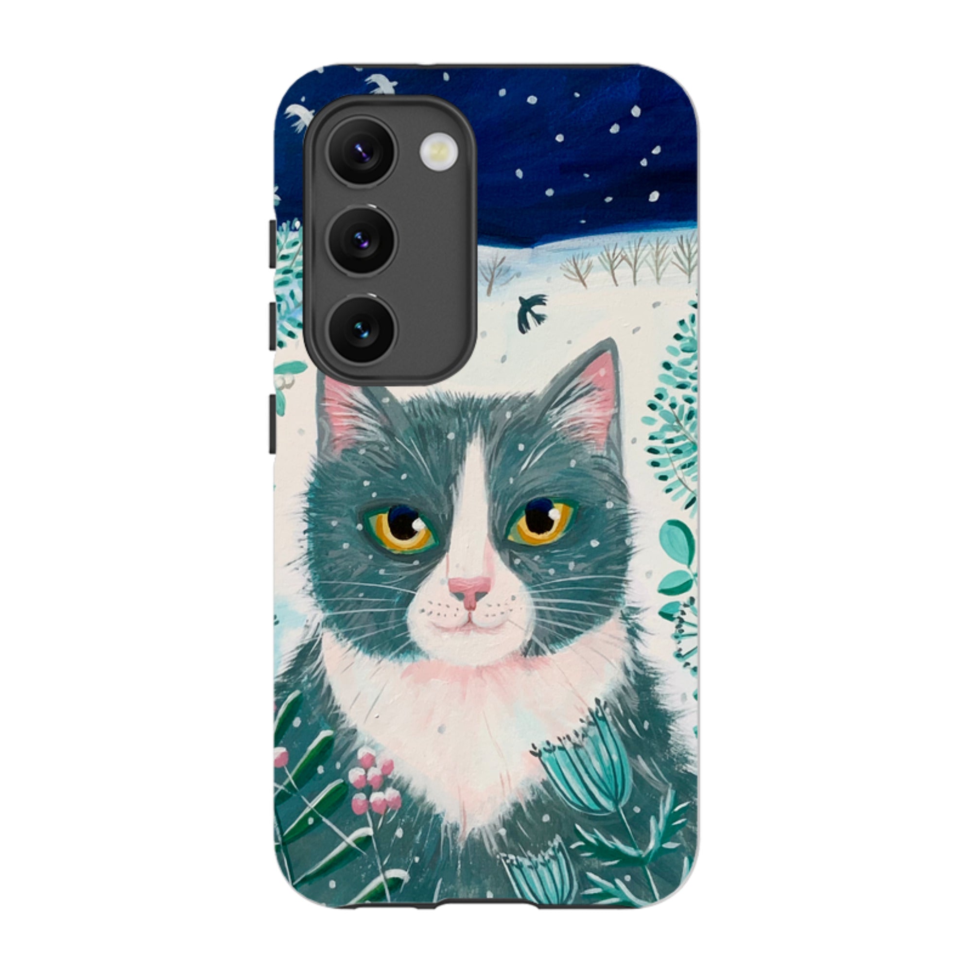 Samsung Tough Case - Xmas Cat By Mary Stubberfield