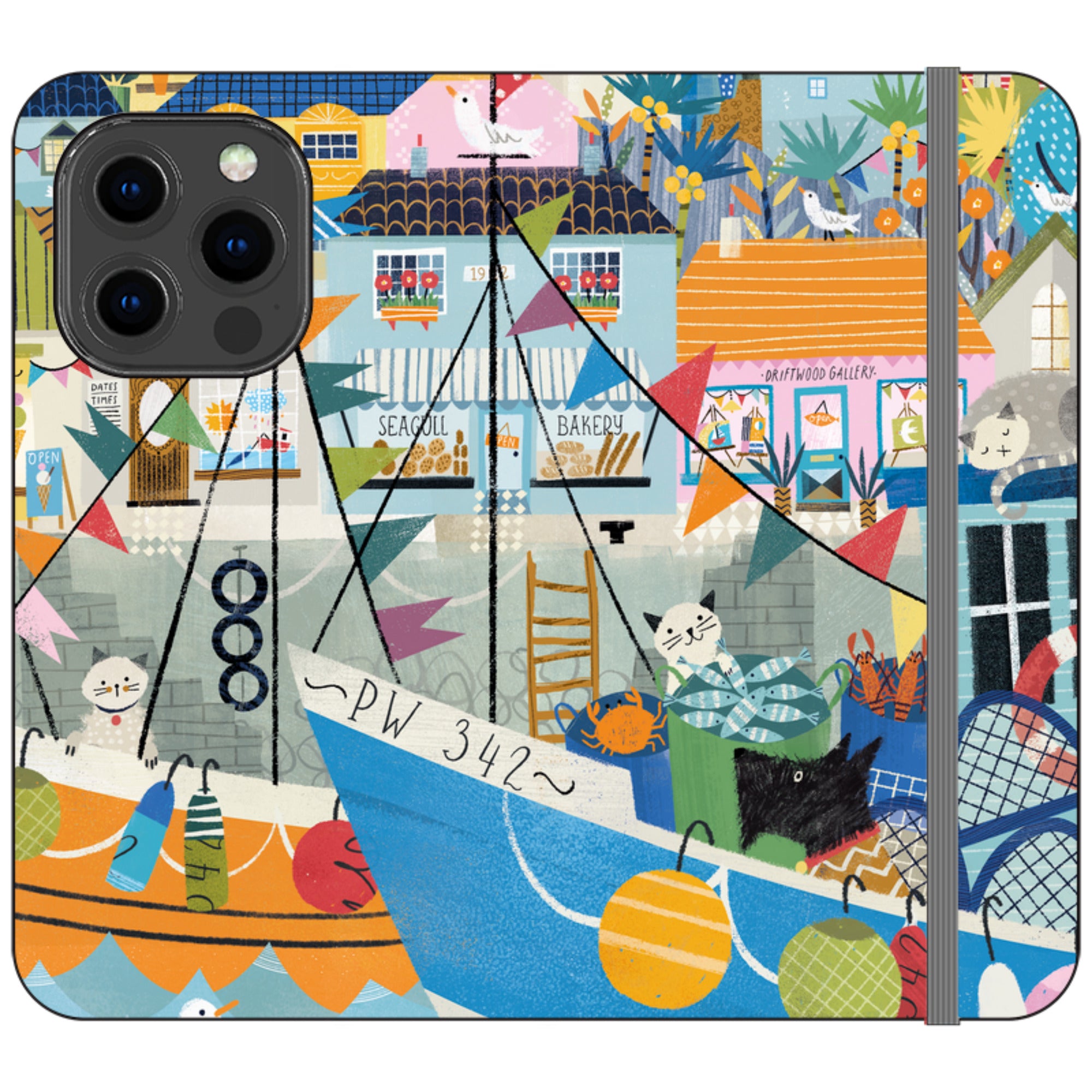 Night Harbour Wallet Case By Ali Brookes