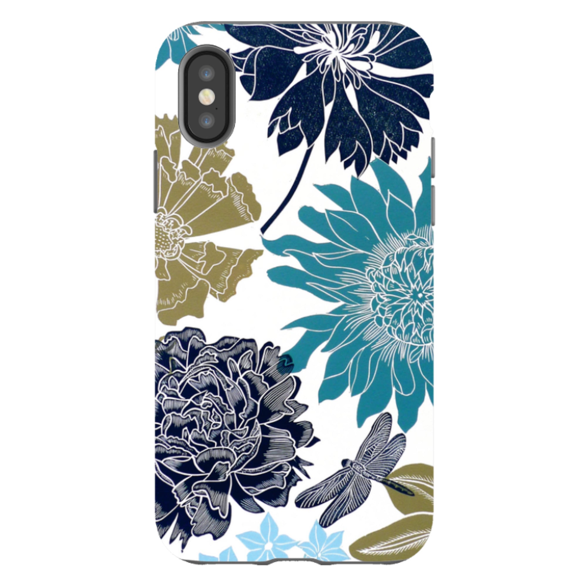 iPhone Tough Case - Cottage Garden Drangonfly By Kate Heiss