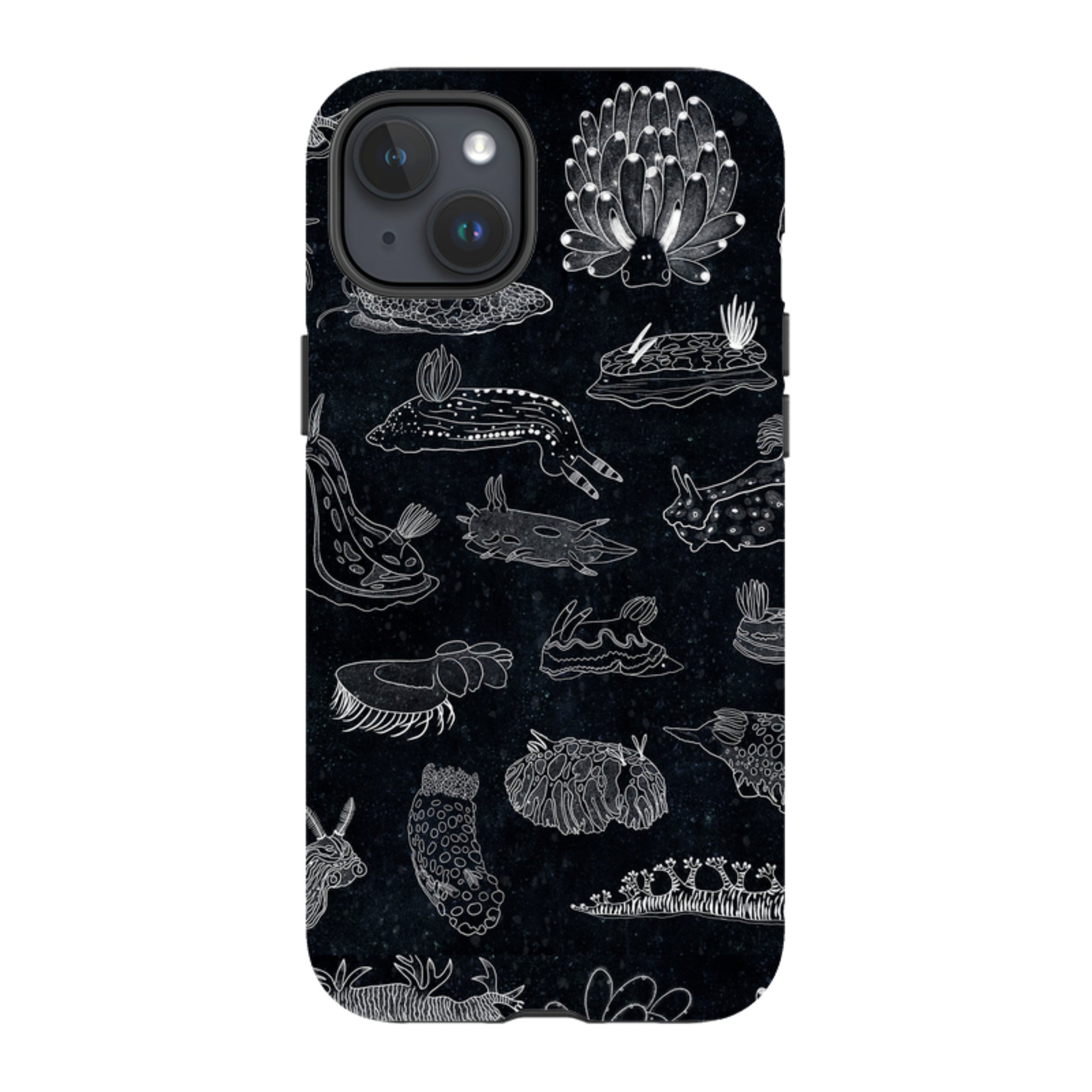 iPhone Tough Case - Nudibranch Line Drawing By Katherine Quinn