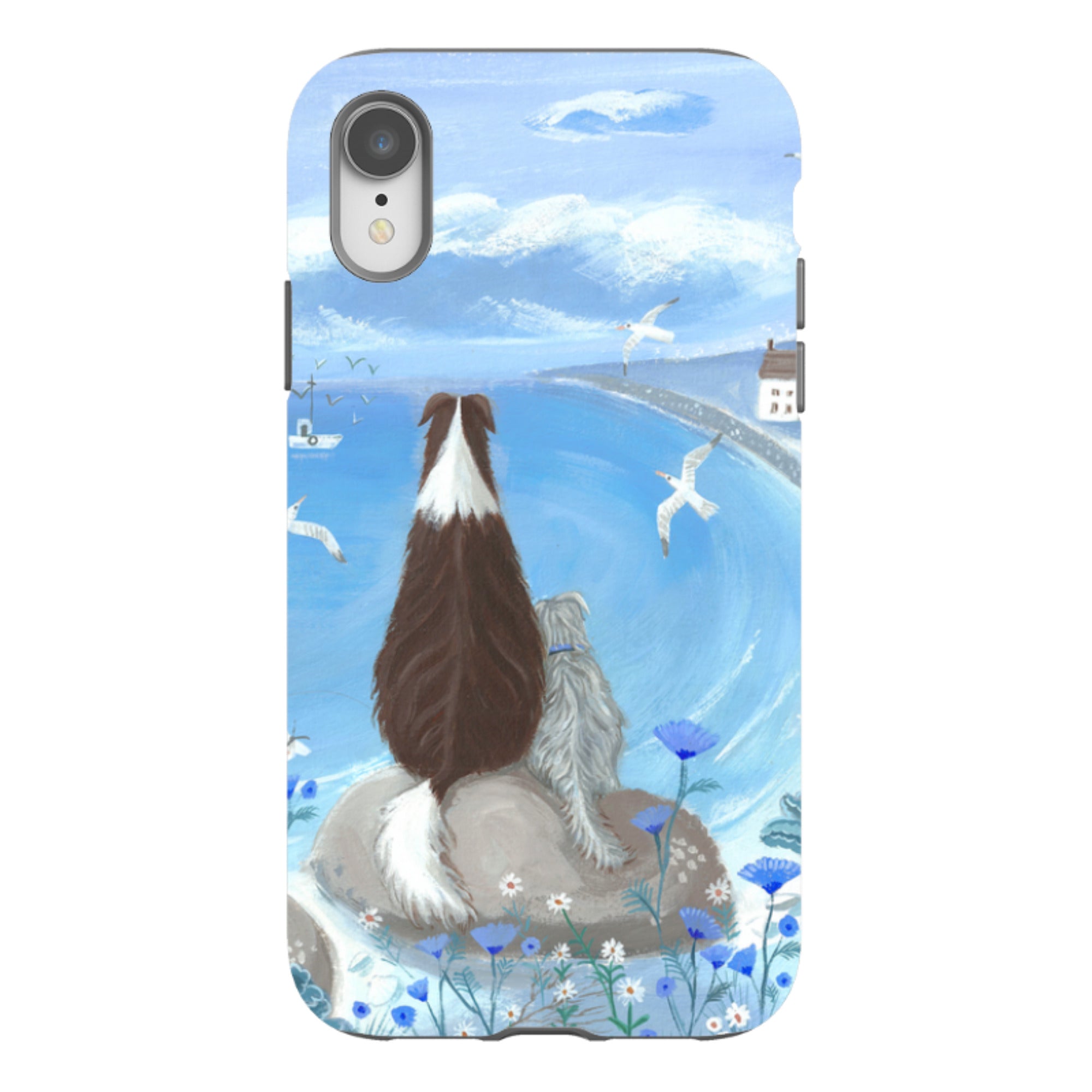 iPhone Tough Case - Beach Dog By Mary Stubberfield