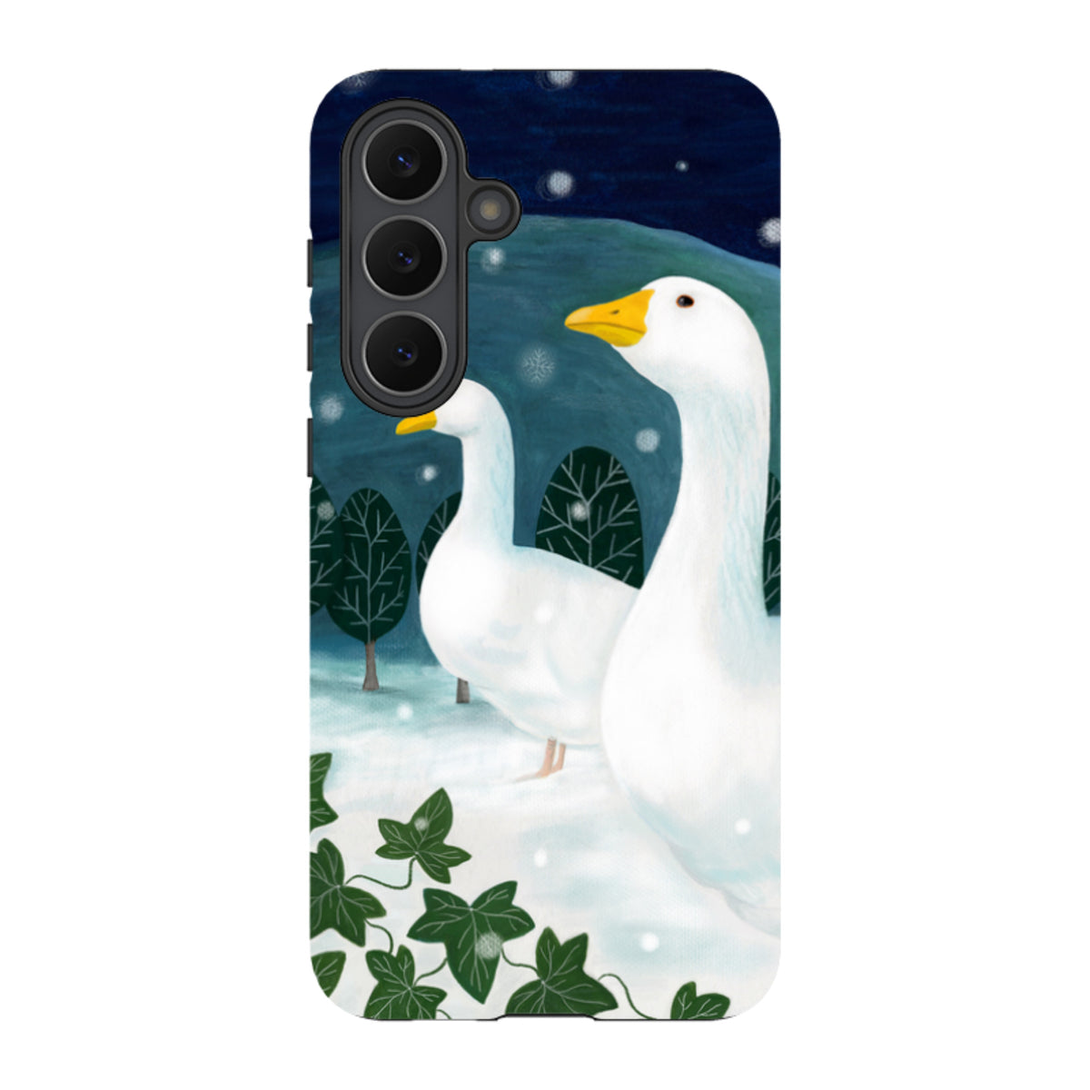 Samsung Tough Case - Winter Geese By Bex Parkin