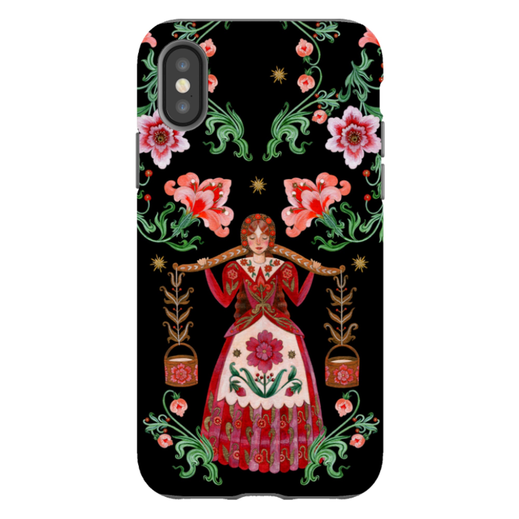 iPhone Tough  Case - Eight Maids A Milking By Maria Matos