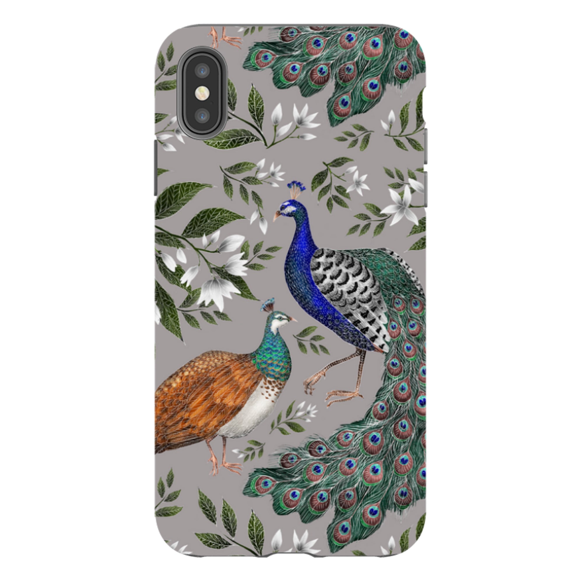 iPhone Tough Case - Peahen And Peacock By Catherine Rowe