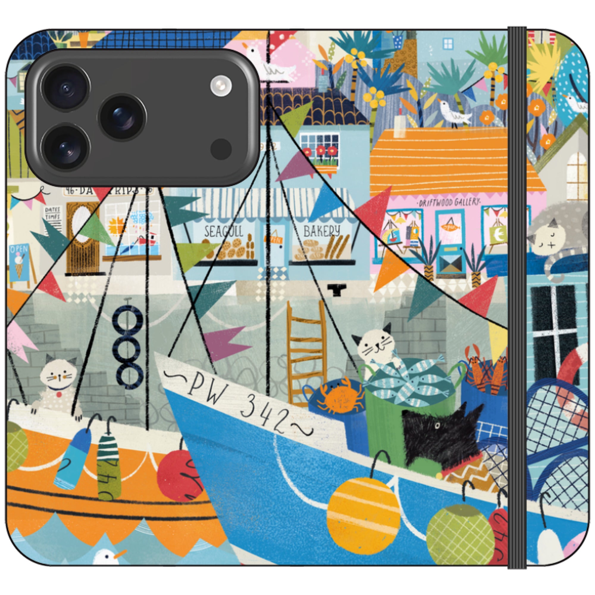 Night Harbour Wallet Case By Ali Brookes