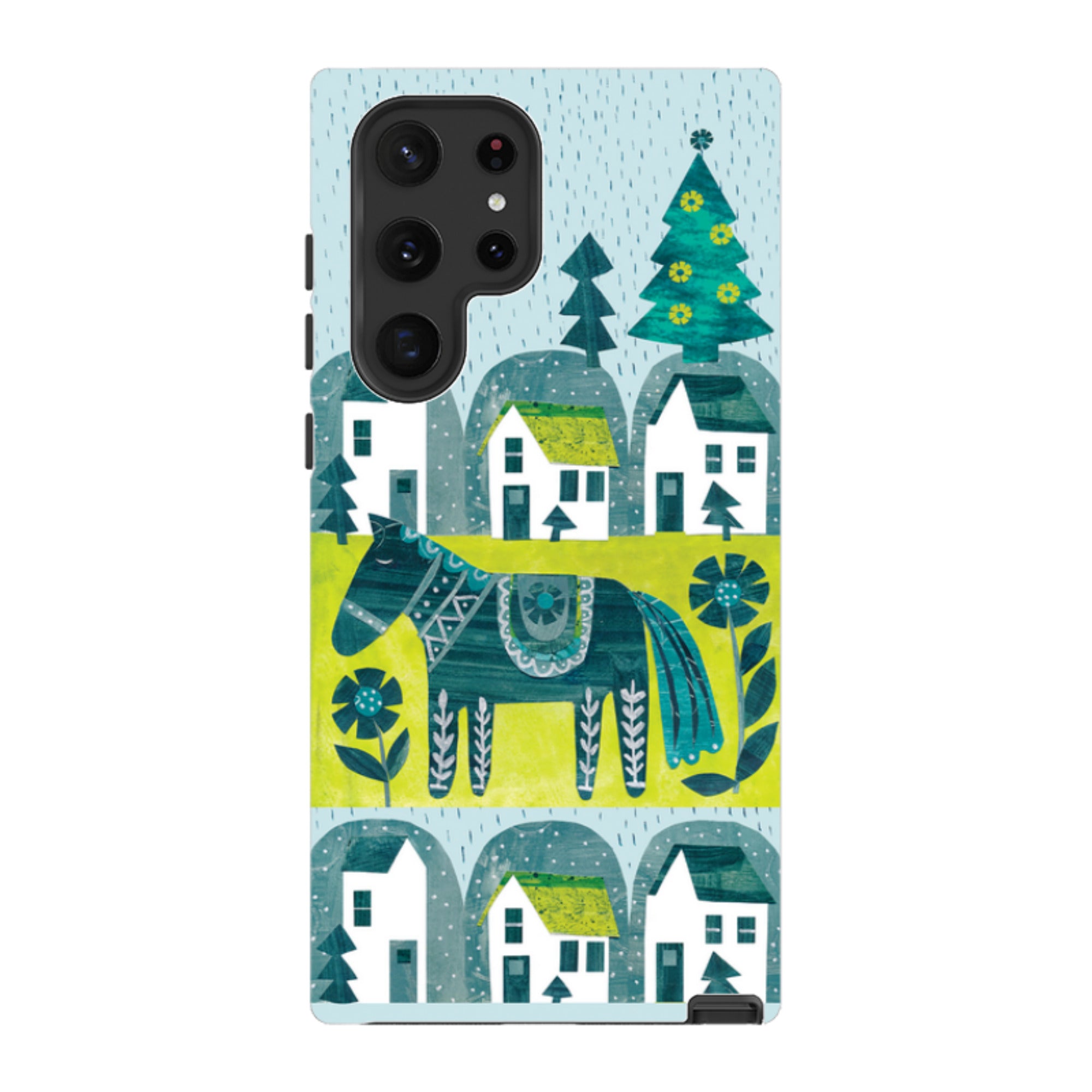 Samsung Tough Case - Winter Dala Horse By Tracey English