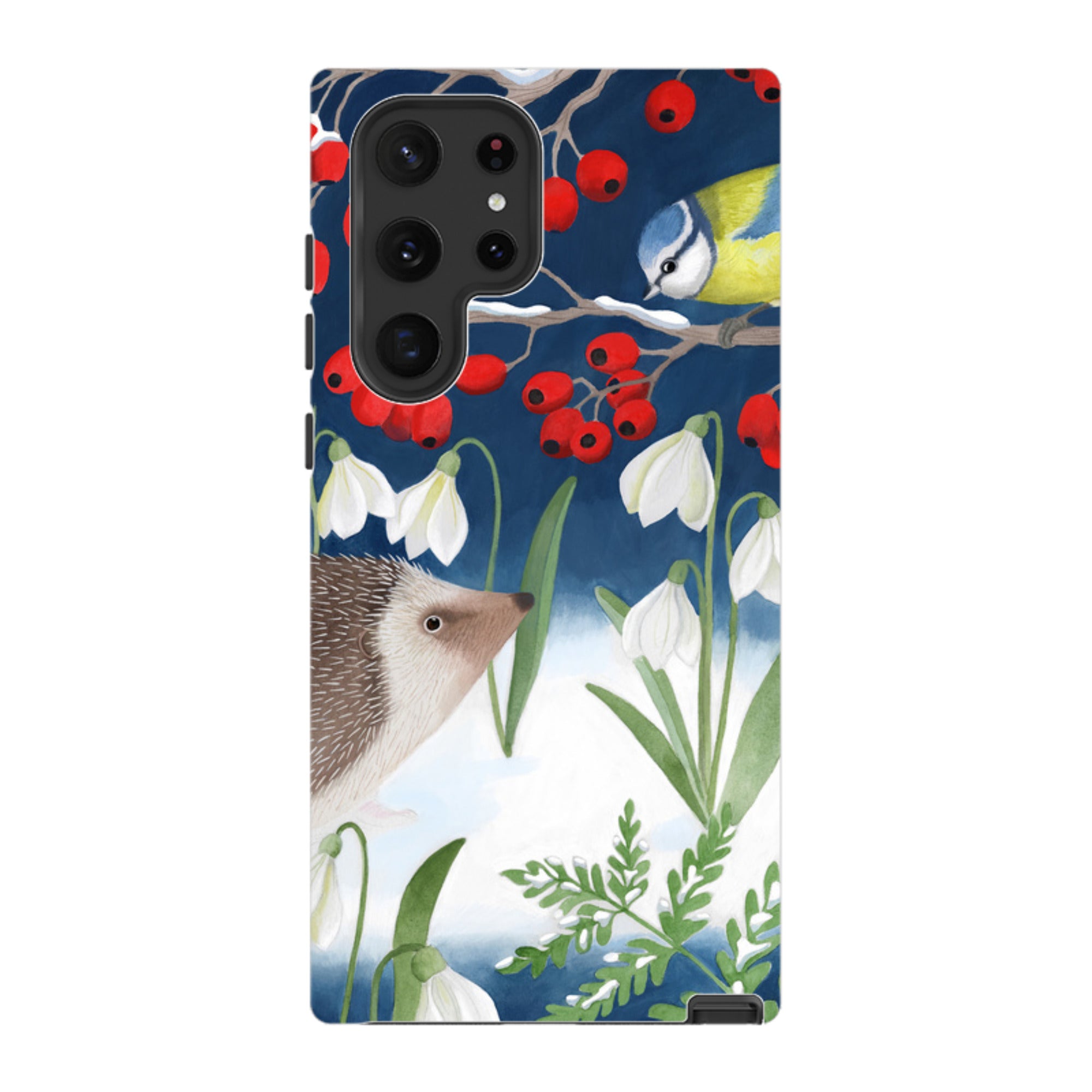 Samsung Tough Case - Blue Tit And Hedgehog By Bex Parkin