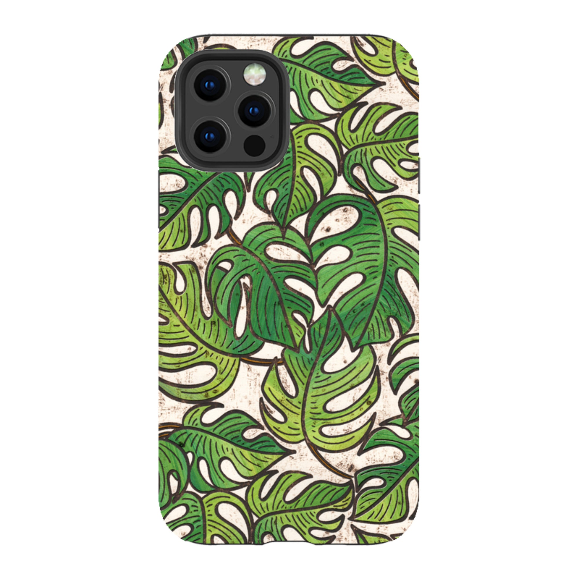 iPhone Tough Case - Green Floral 1 By Amelia Bowman