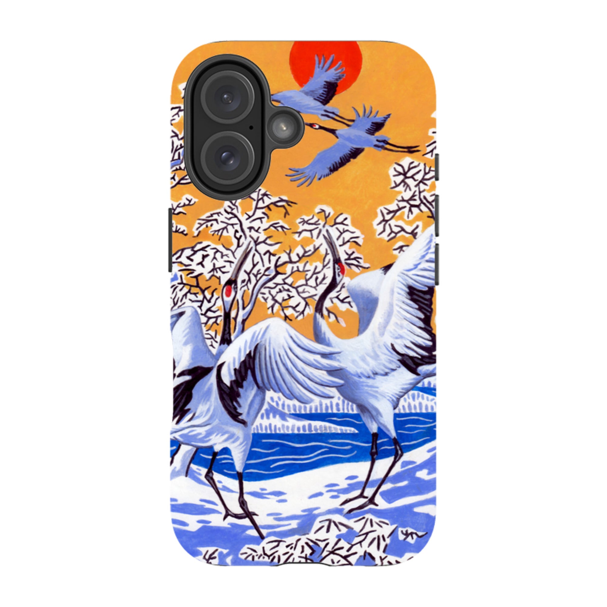 iPhone MagSafe Tough Case -  Japanese Cranes By Philip Hood