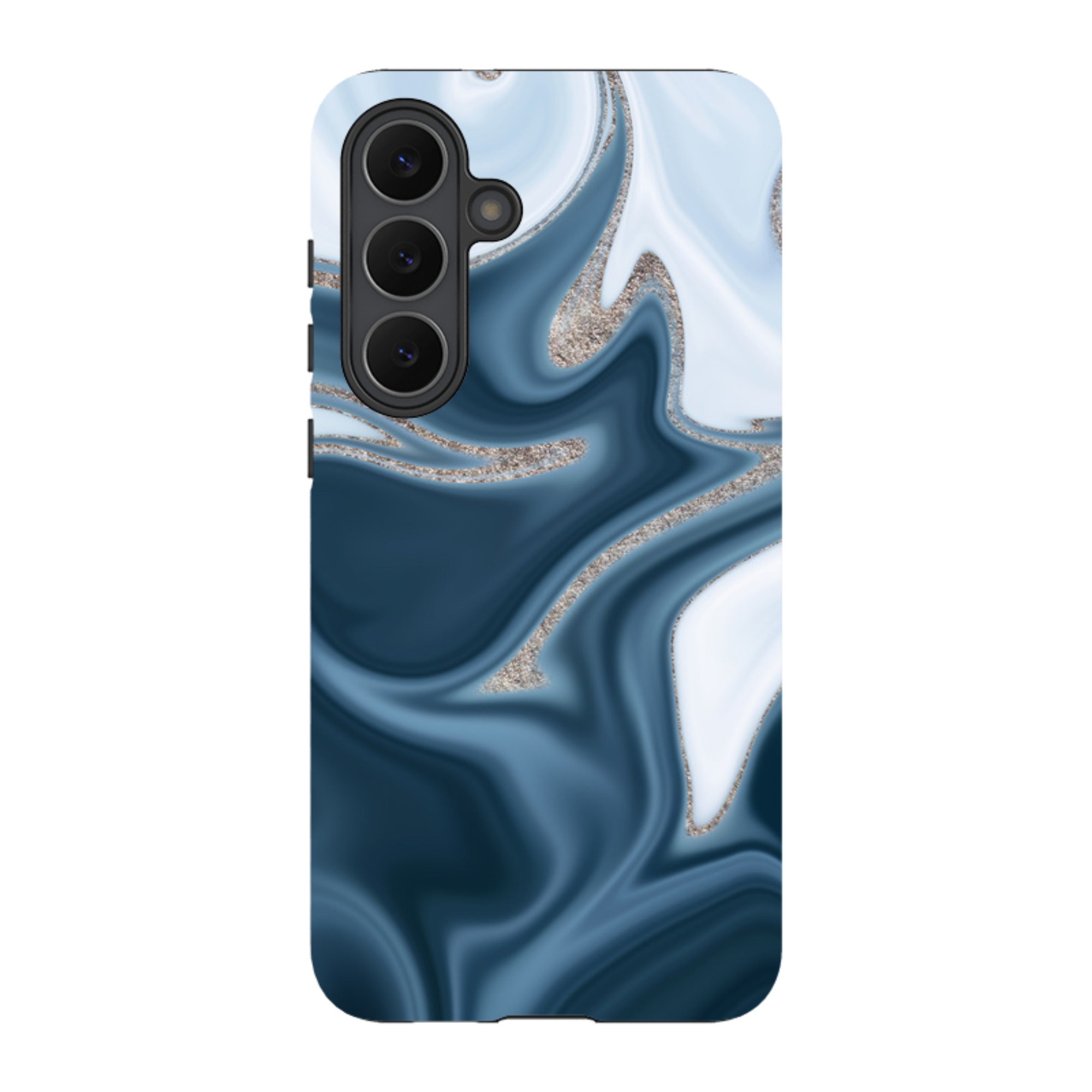 Samsung Tough Case - Blue Ice (case does not glitter)