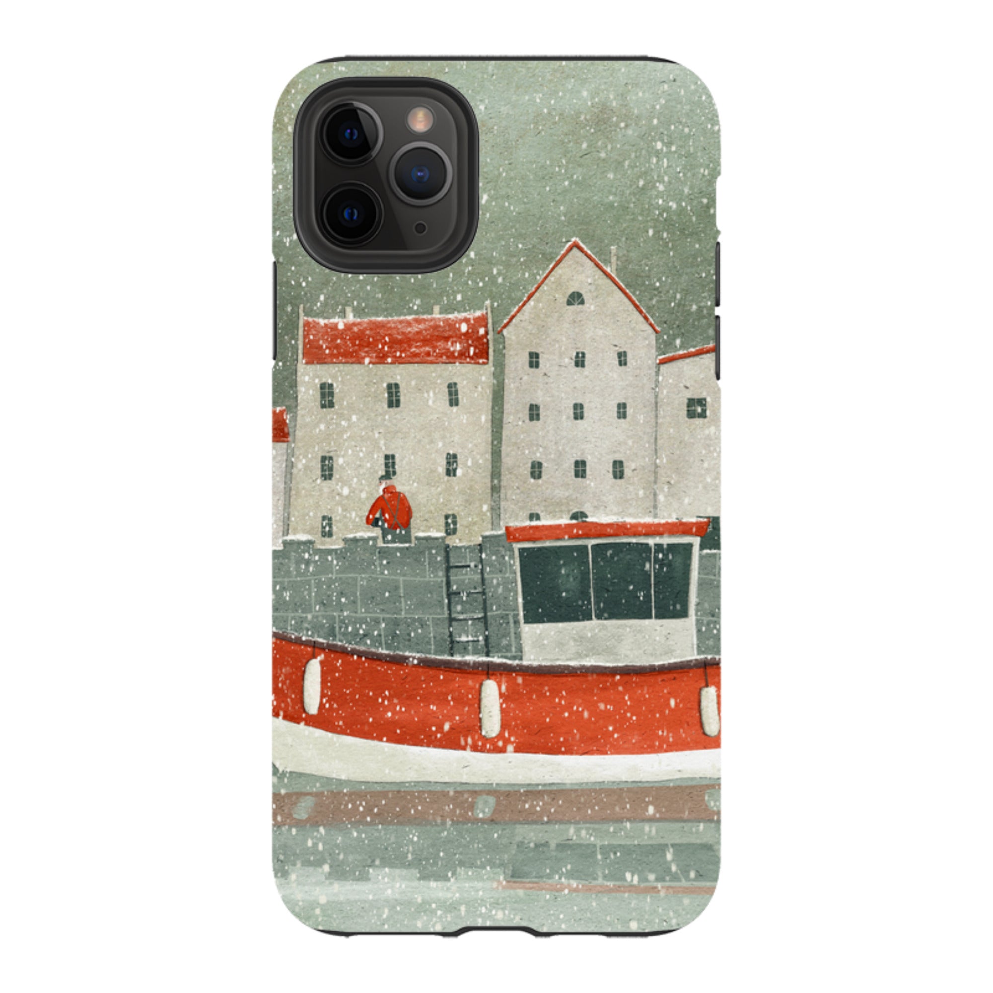 iPhone Tough Case - Christmas Harbour By Maja Lindberg