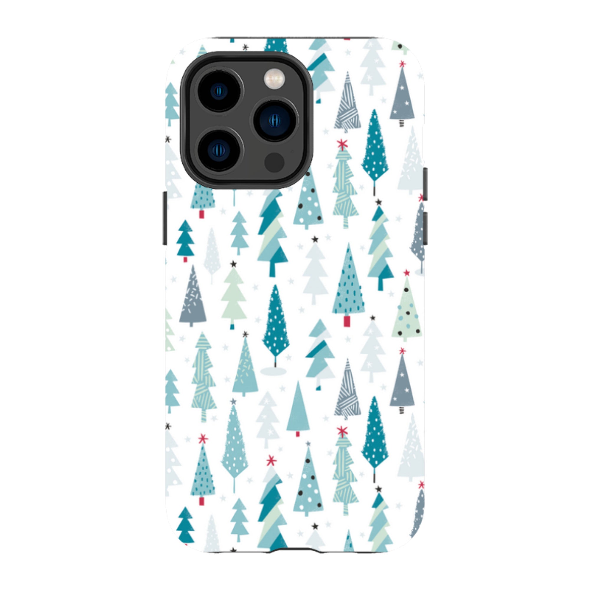 iPhone Tough Case - Little Xmas Trees By Ali Brookes