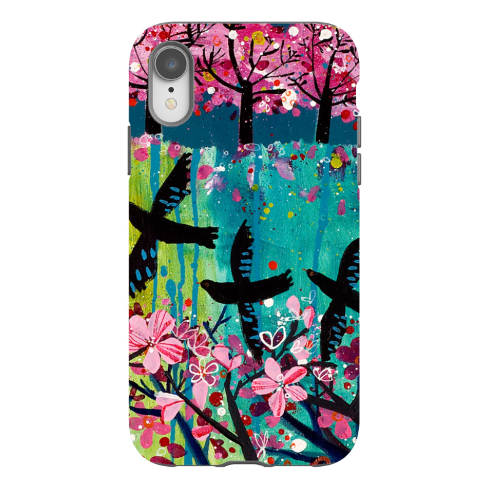 iPhone Tough Case - Blackbirds By Claire West