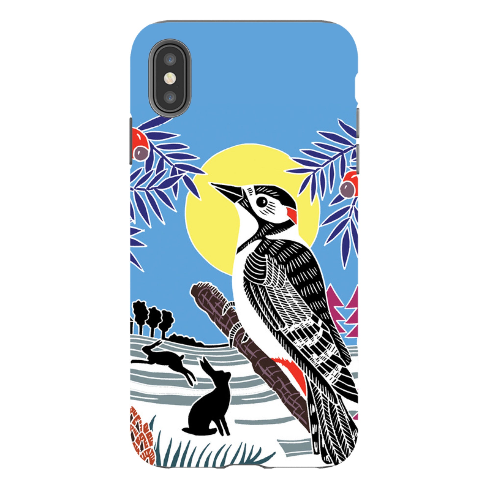 iPhone Tough Case - Woodpecker Yellow By Kate Heiss