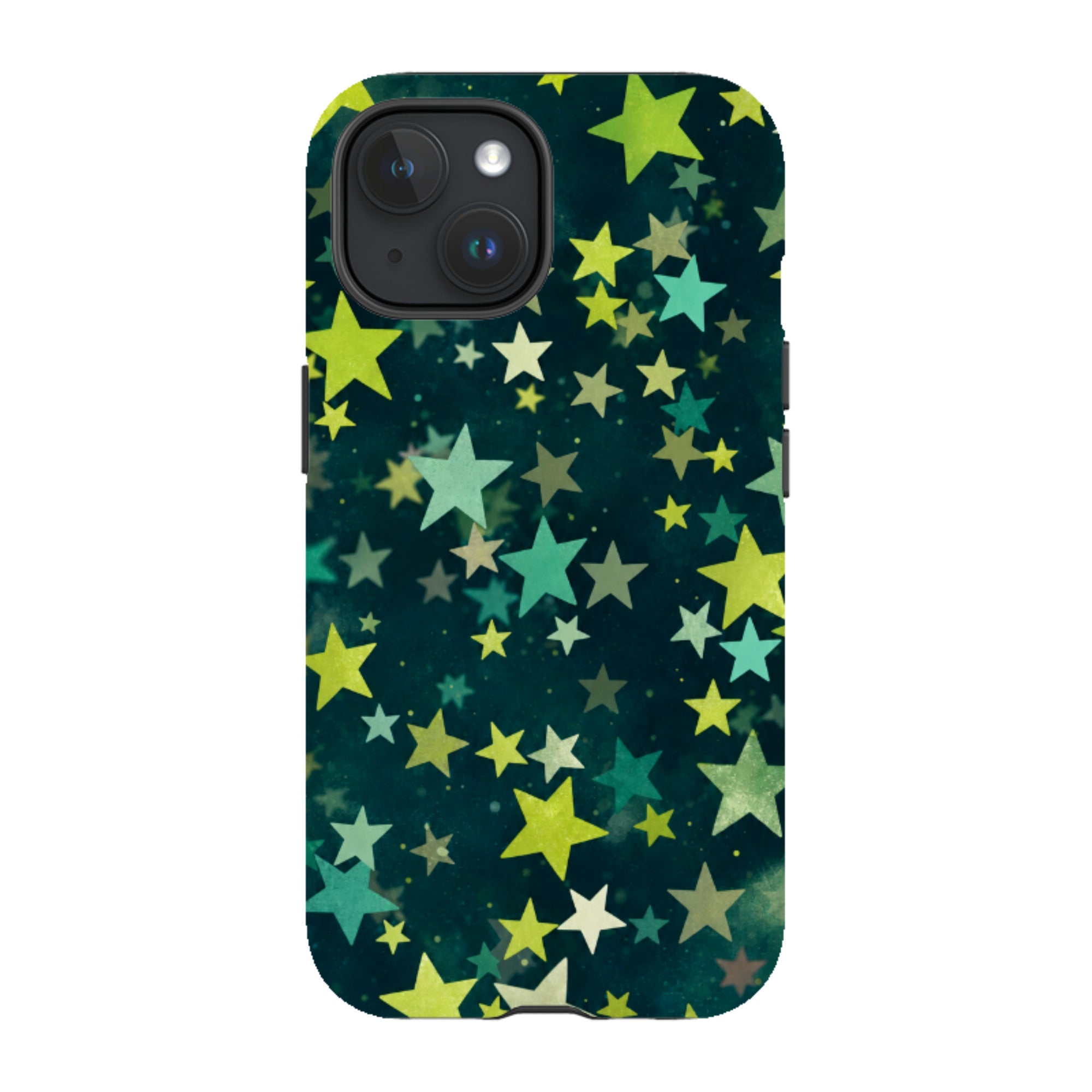iPhone MagSafe Tough Case - Green Galaxy Star