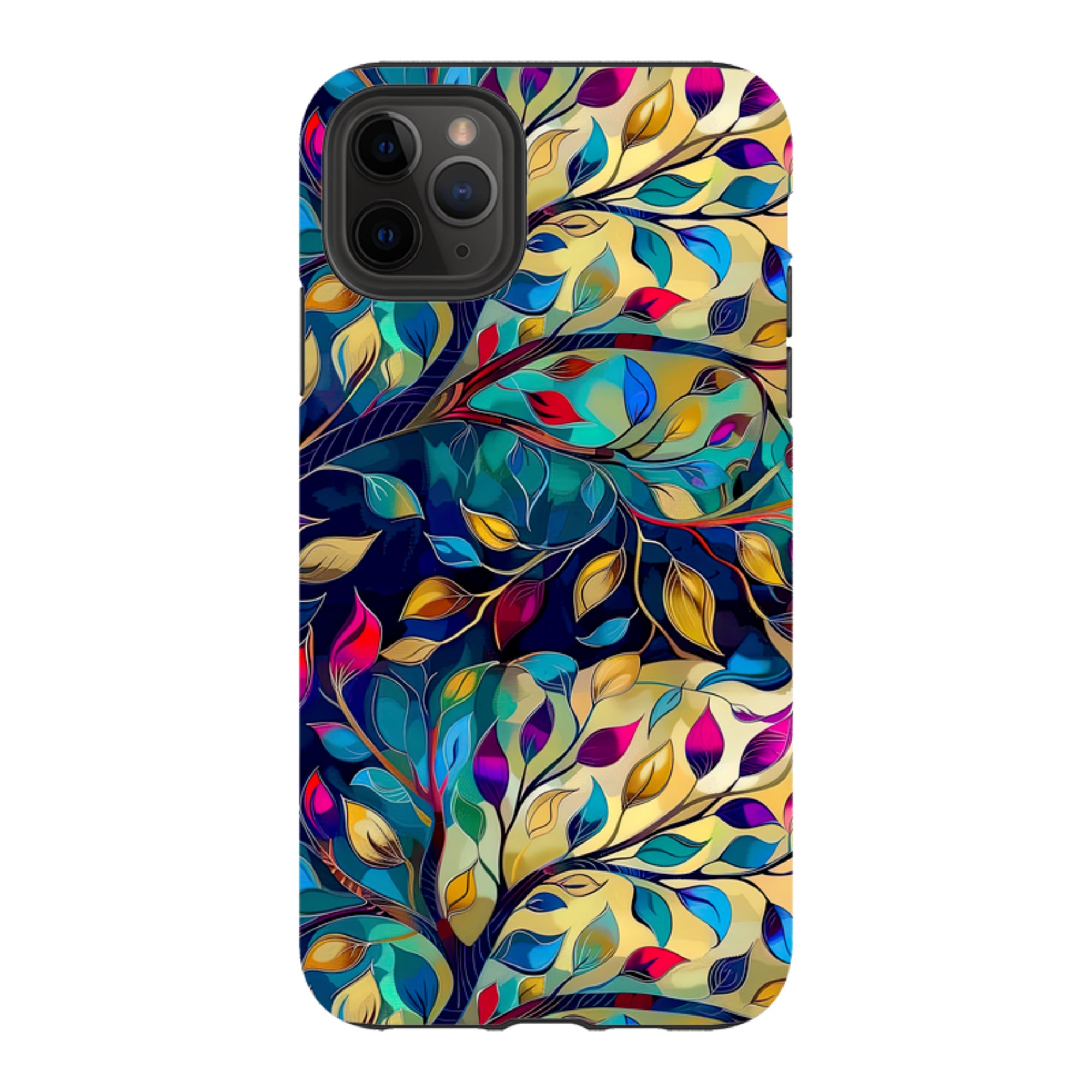 iPhone Case - Teal Leaves