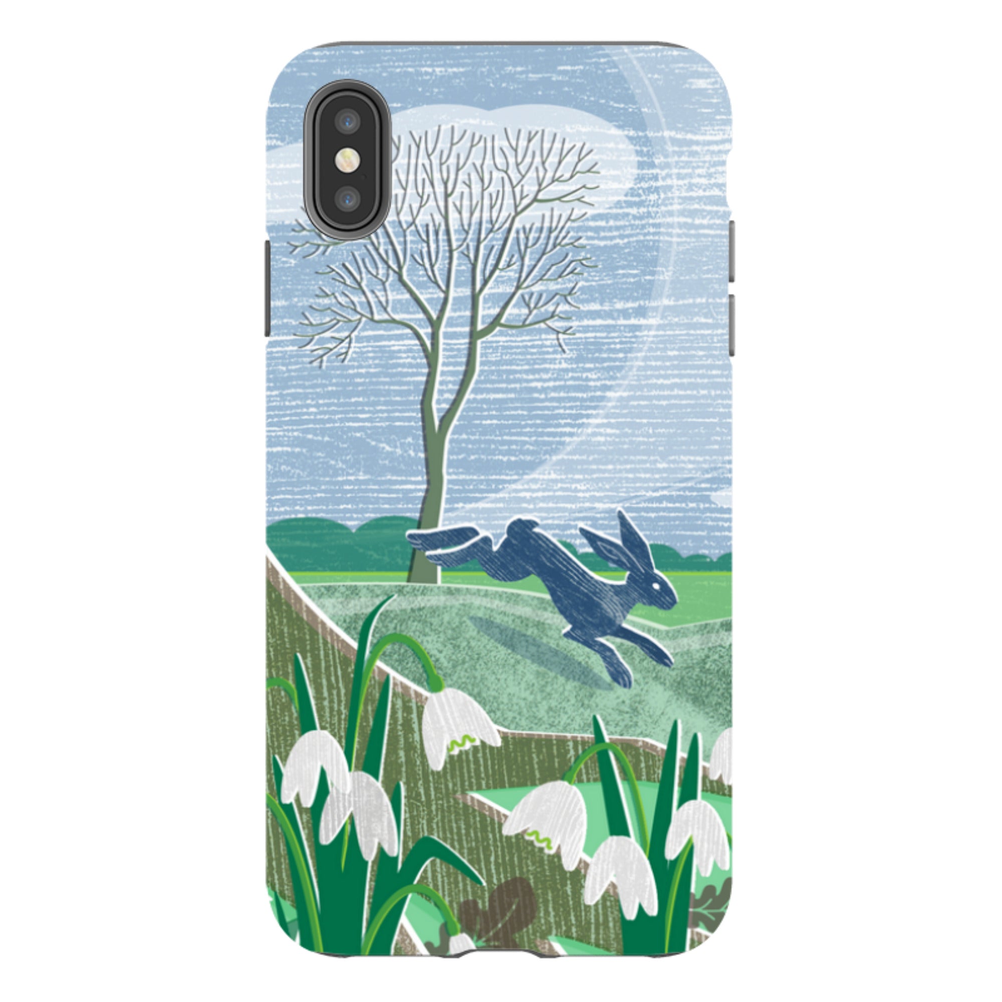 iPhone Tough Case - Snowdrops And Hare By Liane Payne