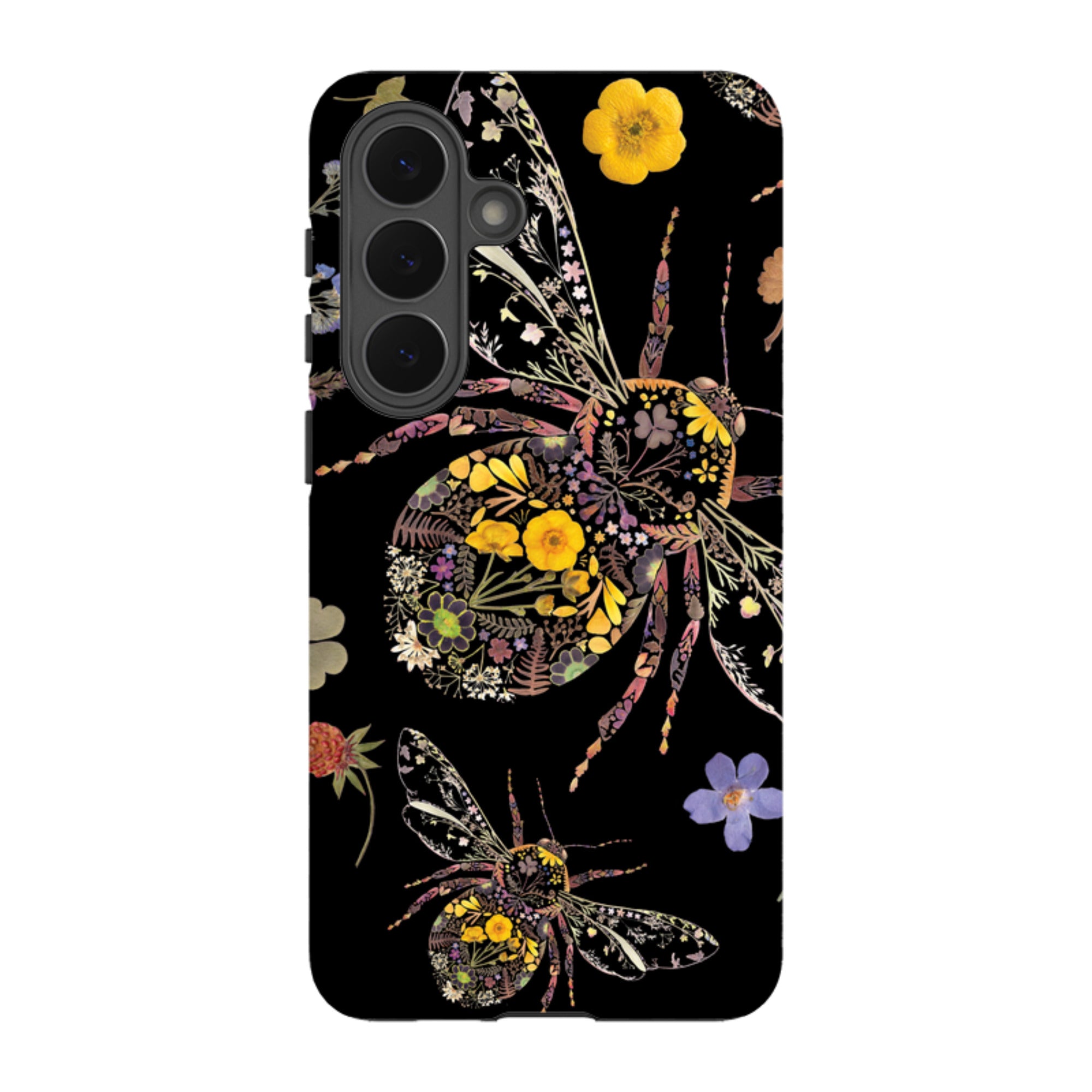 Samsung Tough  Case - Floral Bumble Bees By Helen Ahpornsiri