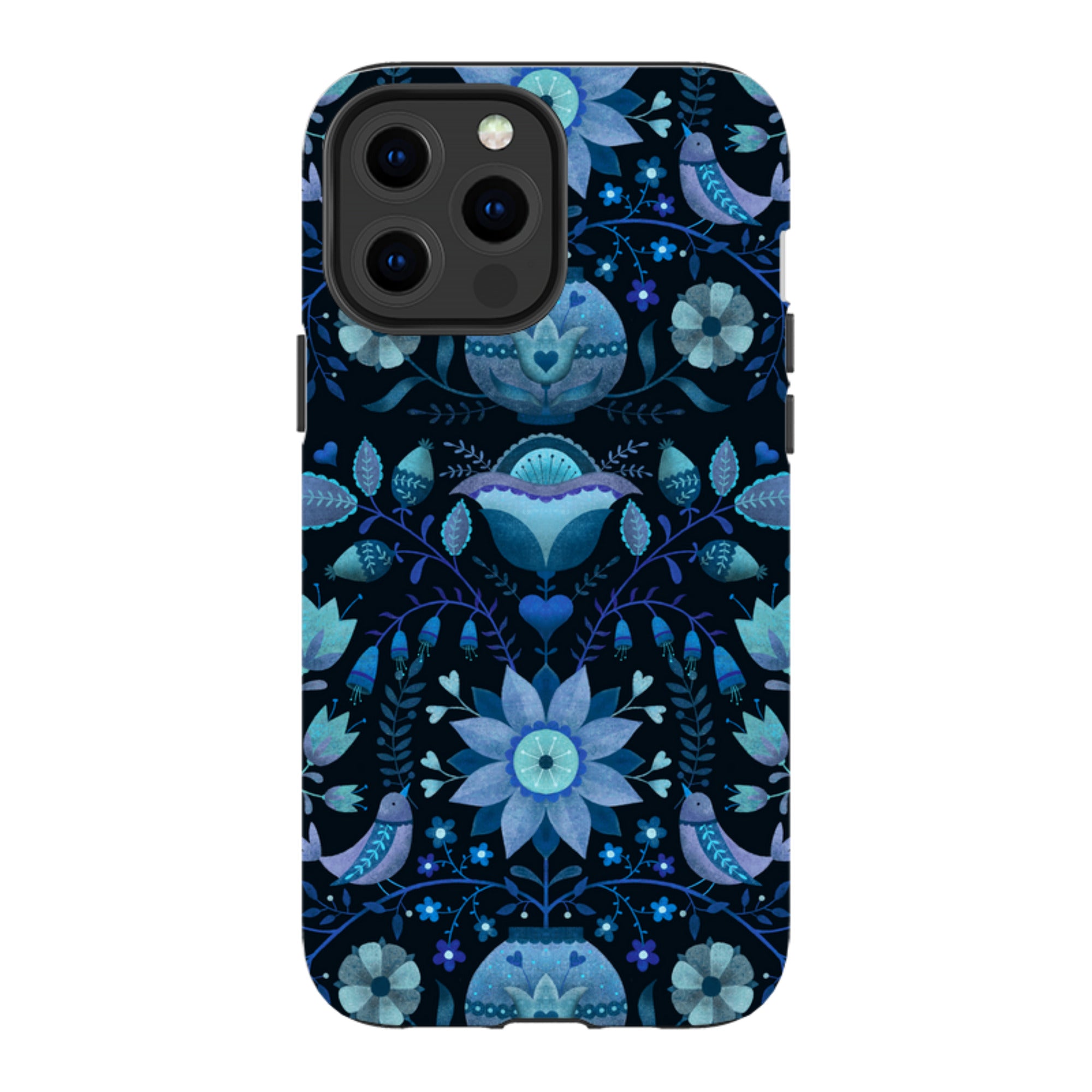 iPhone MagSafe Tough Case -  Blue Folk By Suzy Taylor