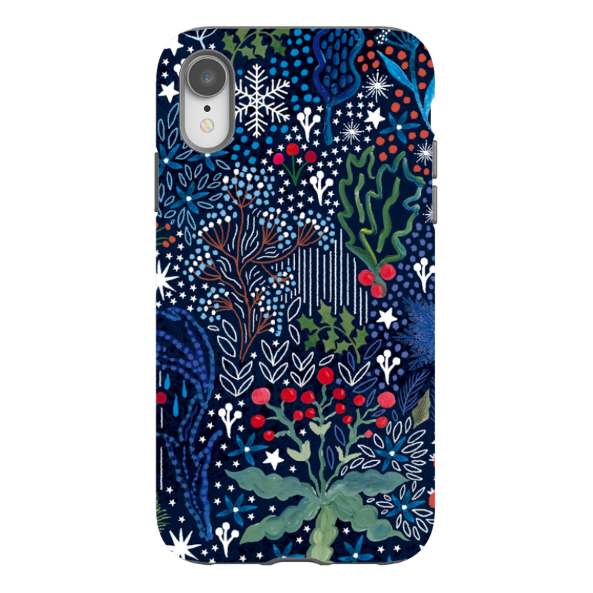 iPhone Tough Case - Winter Flowers I By Emma Frances Grant