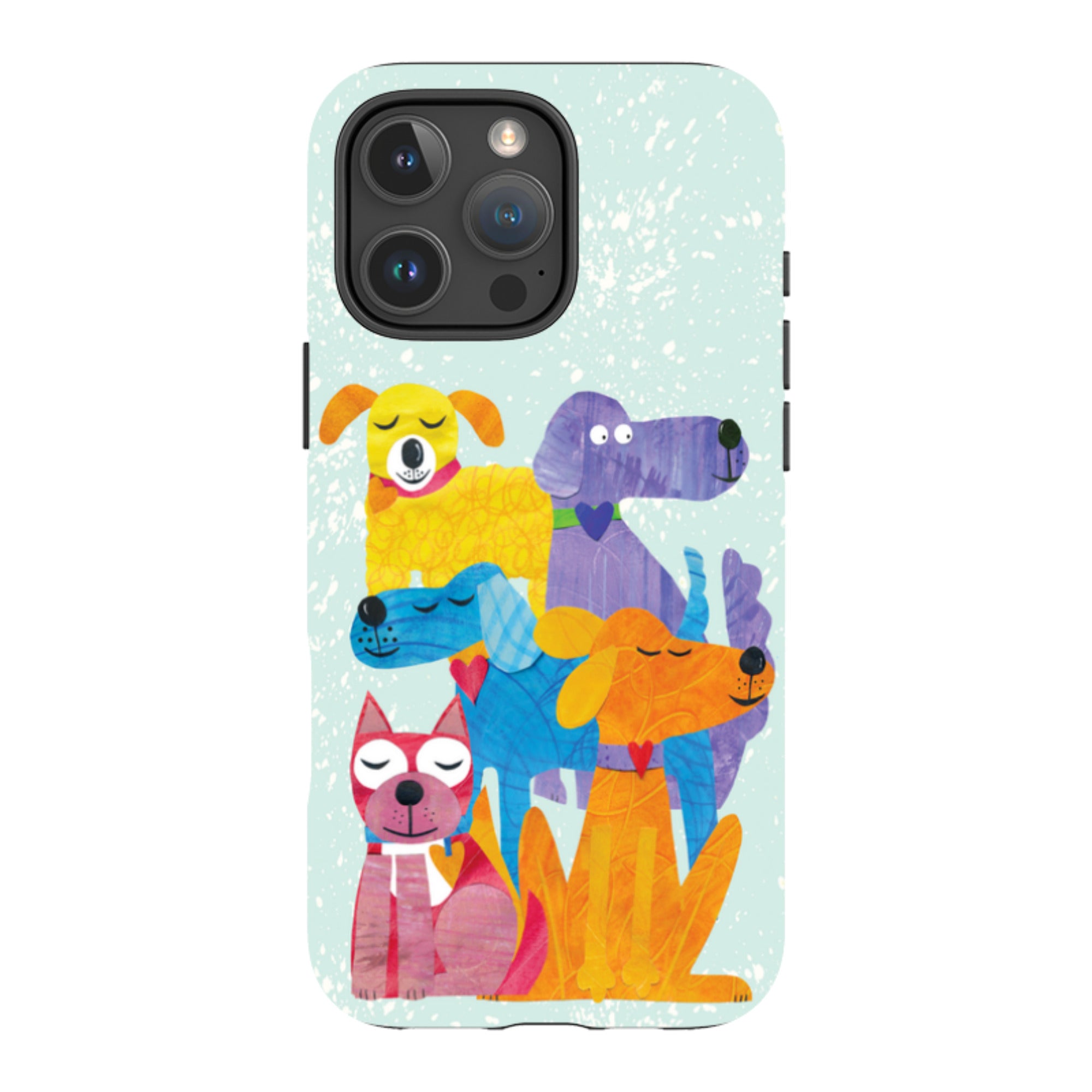 iPhone Tough Case - Patch Work Pups By Tracey English