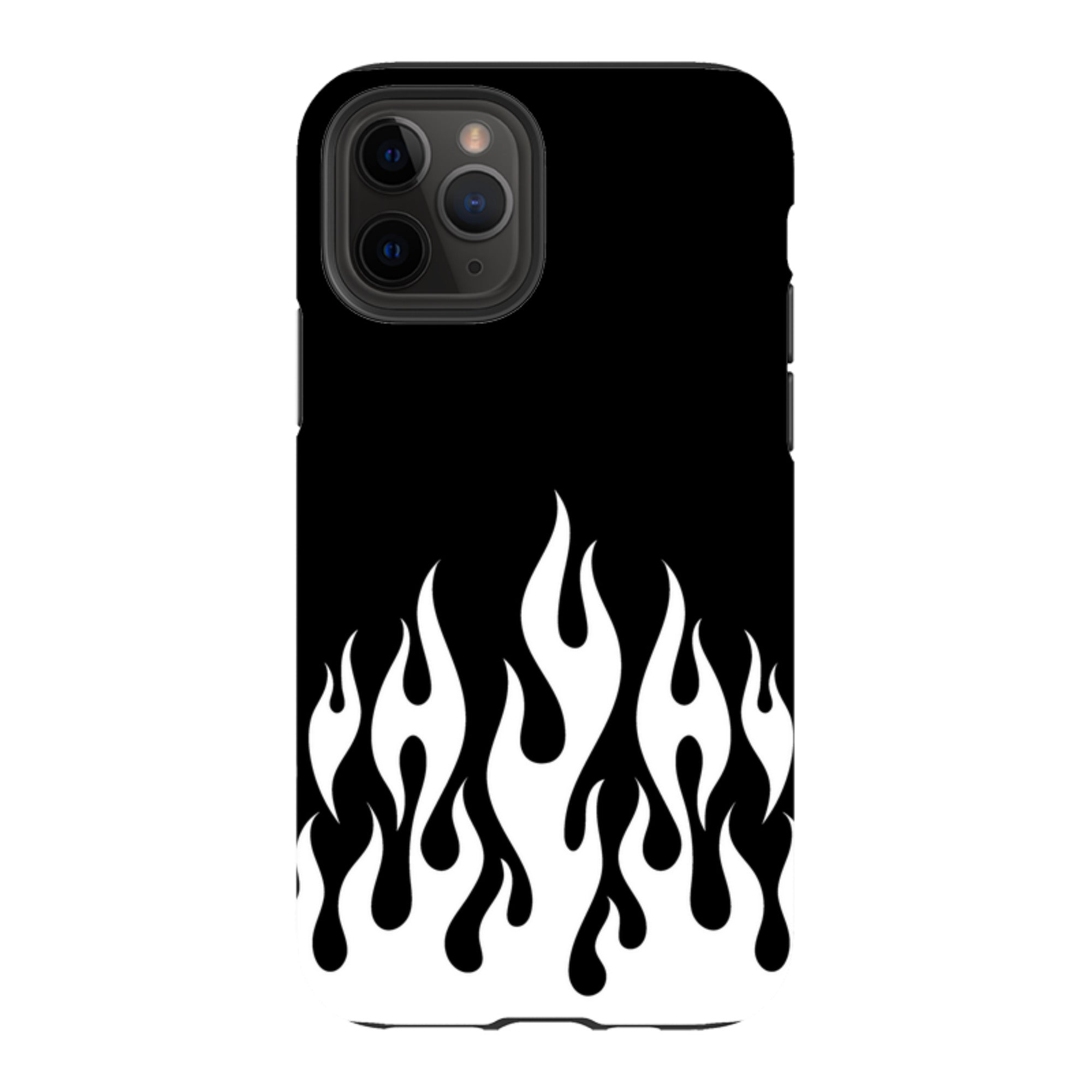 iPhone Tough Case - White Flames