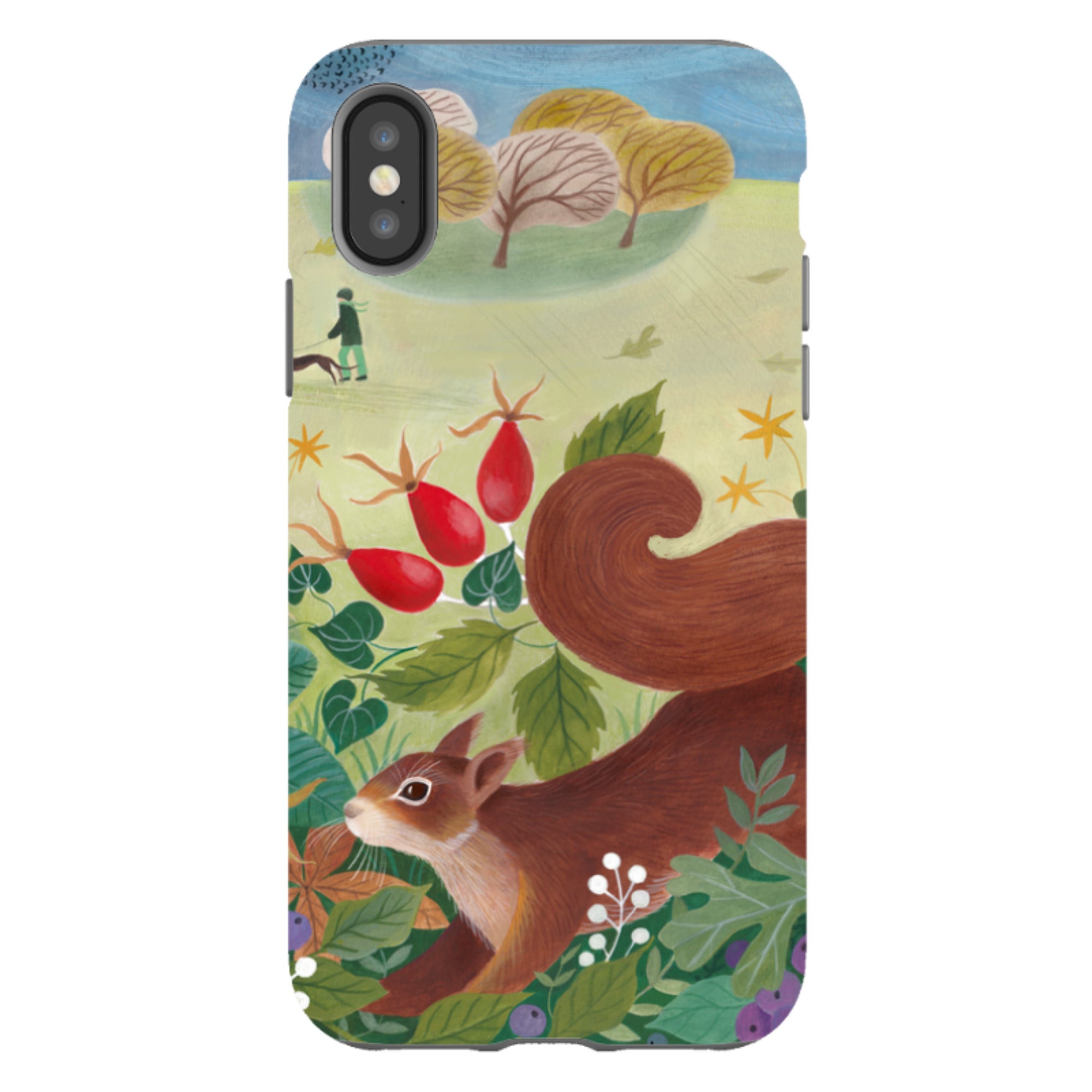 iPhone Tough Case - Autumn Squirrel By Bex Parkin