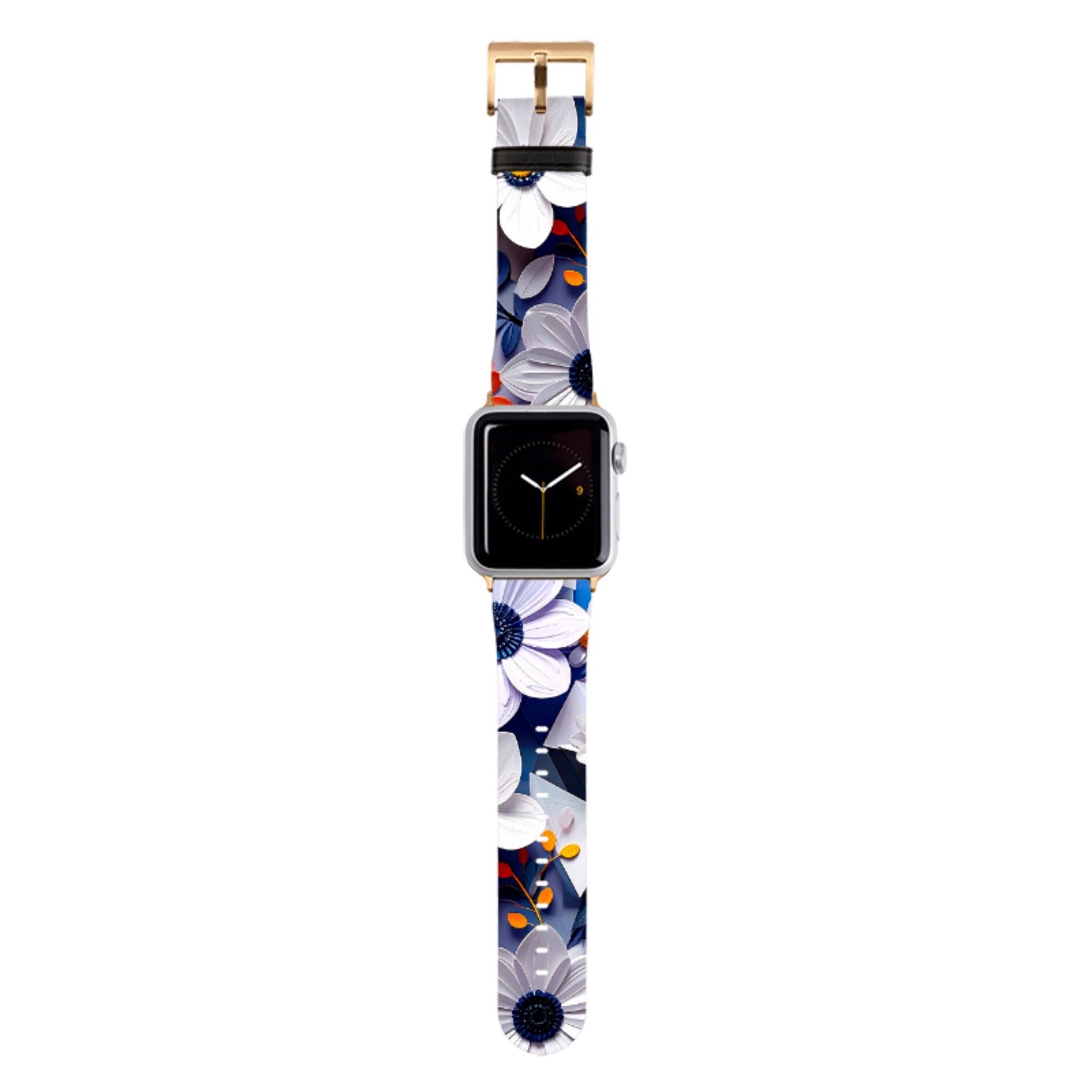 Summer Blue Florals Apple Watch Strap