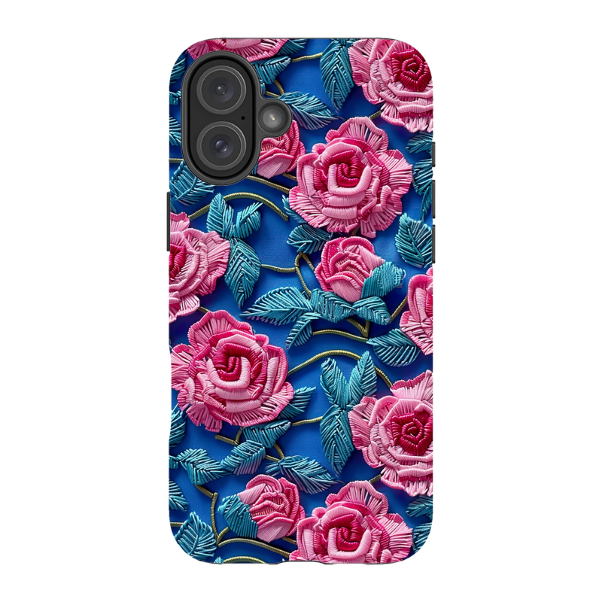iPhone MagSafe Tough Case - Blue Summer Roses